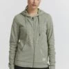 OXMO OXLOVA - Zip-up Sweatshirt - Seagrass Melange