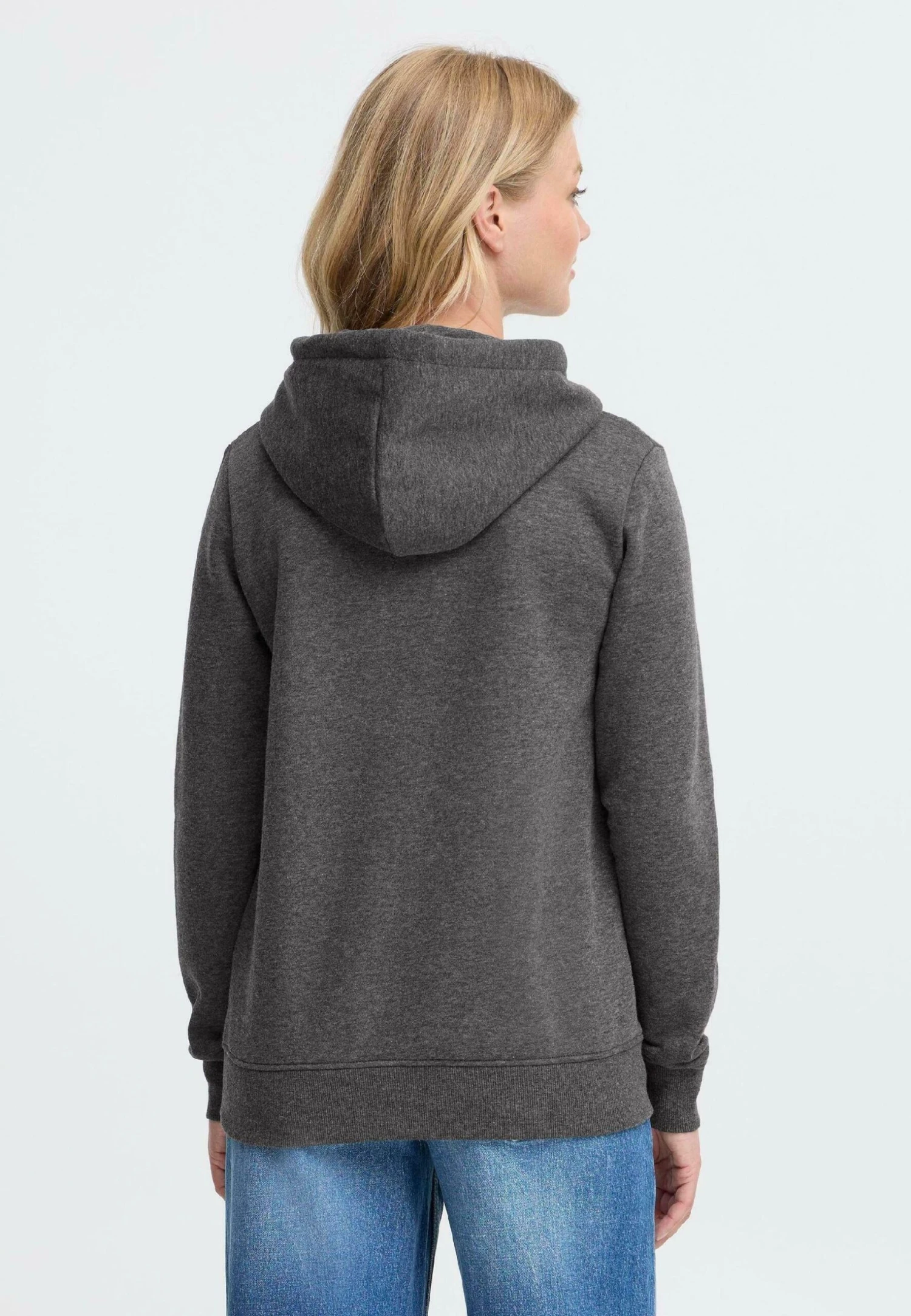 OXMO OXKAREN - Hoodie - Dark Grey Melange 3 OXMO OXKAREN - Hoodie - Dark Grey Melange - Image 3