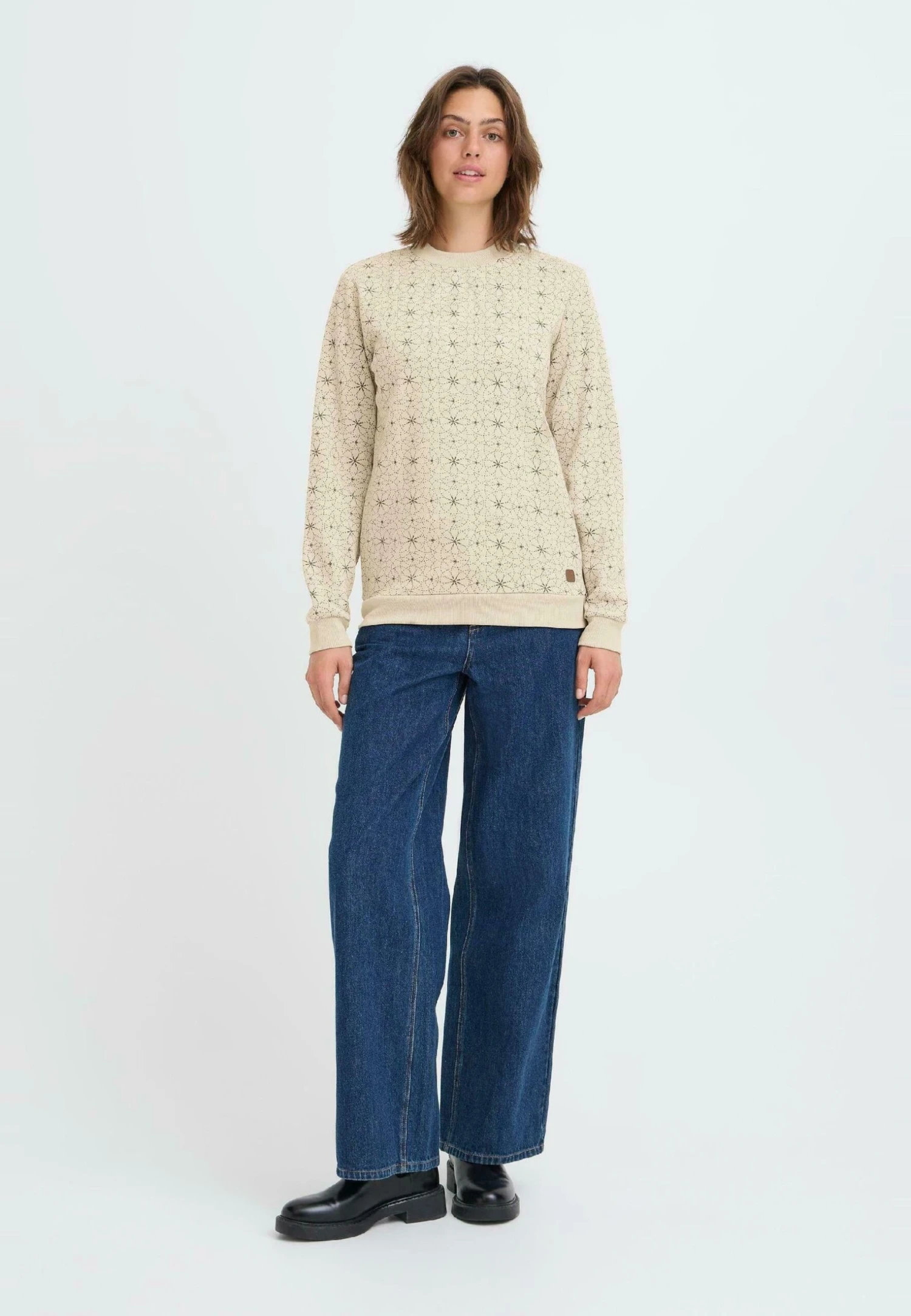 OXMO OXKAREN - Sweatshirt - Oyster 2 OXMO OXKAREN - Sweatshirt - Oyster - Image 2
