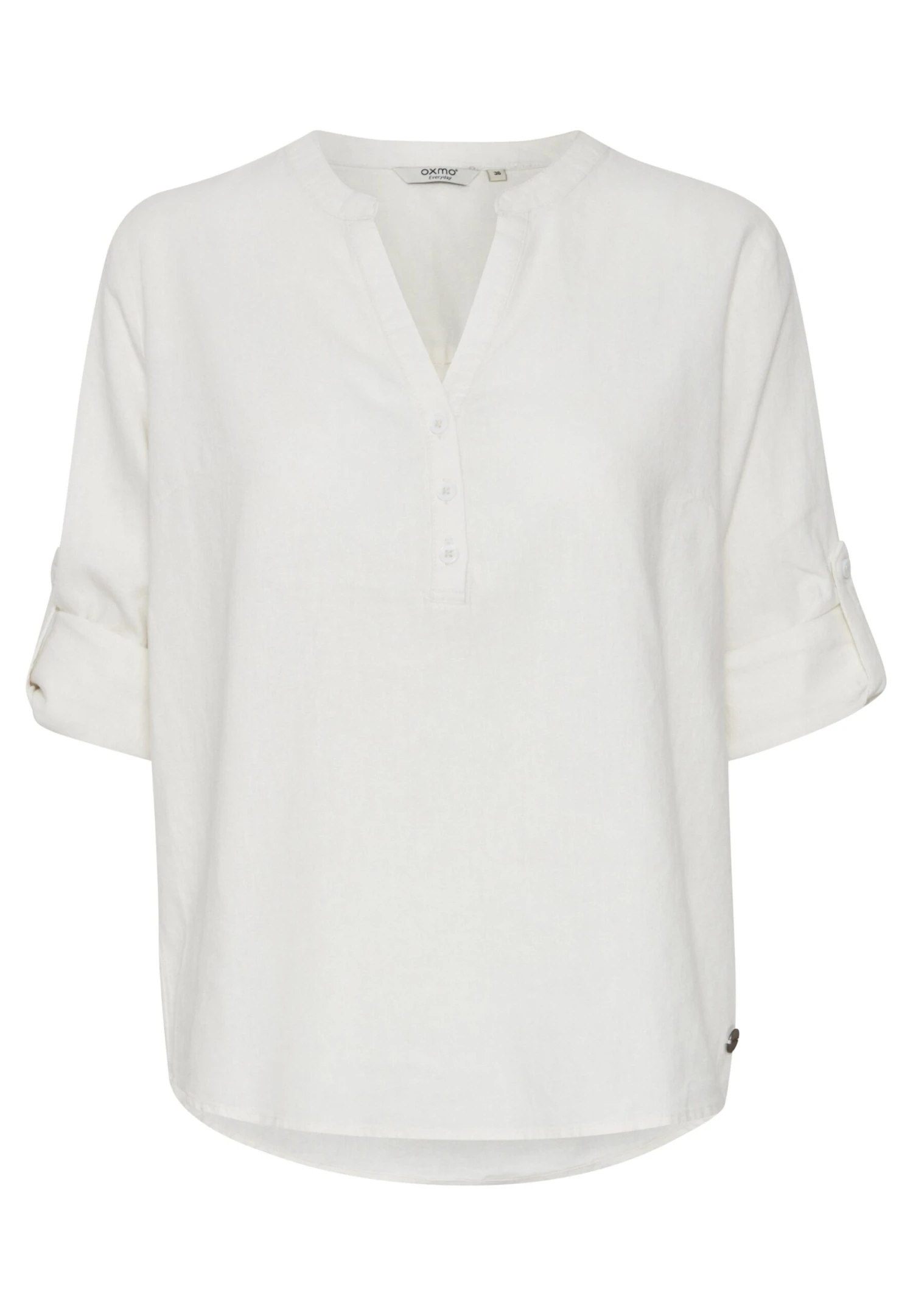 OXMO OXANJA LINEN MIX - Blouse - Off White 6 OXMO OXANJA LINEN MIX - Blouse - Off White - Image 6