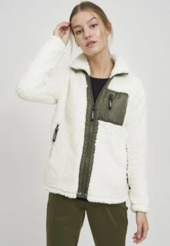 OXMO OXELLIN - Fleece Jacket - Cloud Dancer