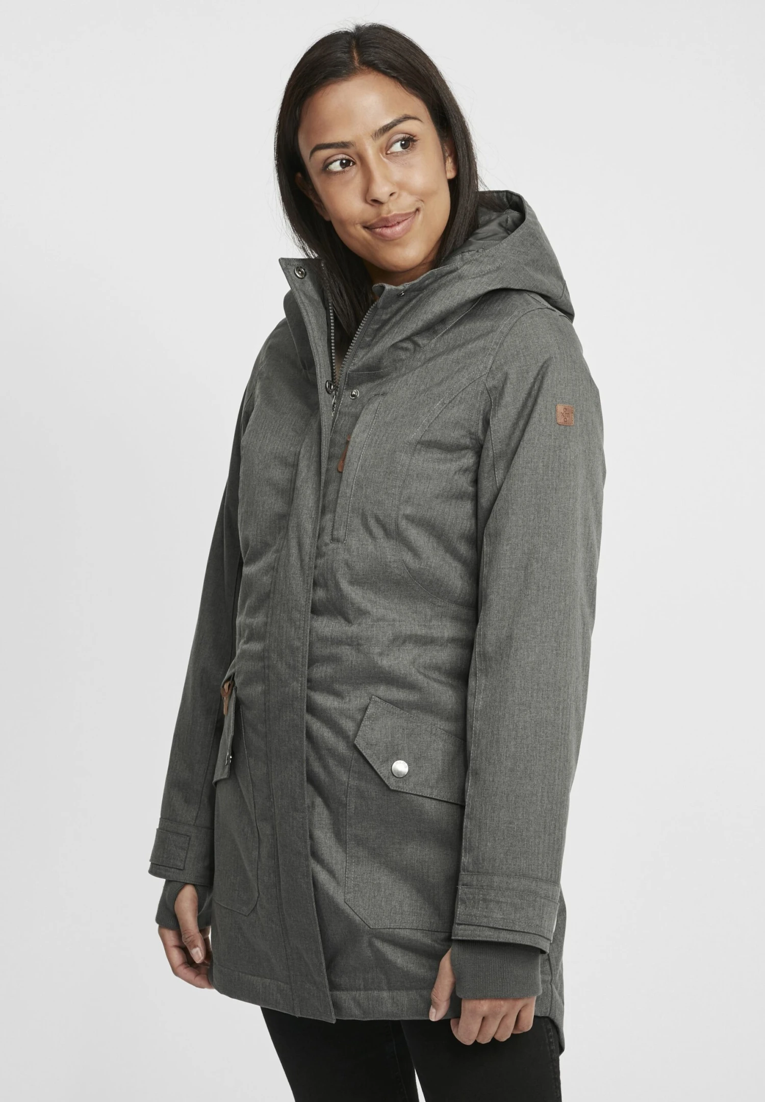 OXMO OXBELLA - Parka - Dark Grey 1 OXMO OXBELLA - Parka - Dark Grey
