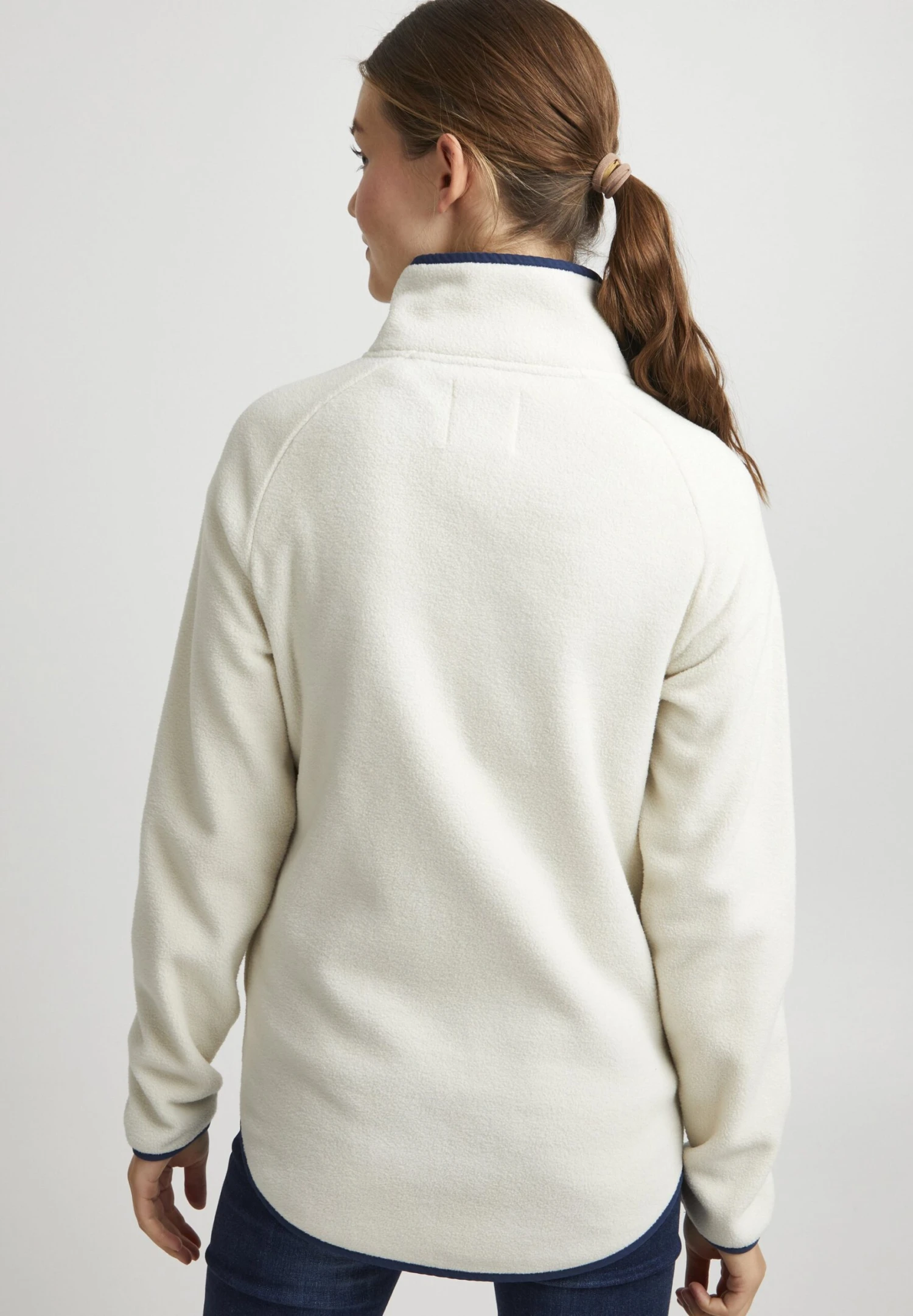 OXMO OXMalin - Fleece Jacket - Oatmeal 3 OXMO OXMalin - Fleece Jacket - Oatmeal - Image 3