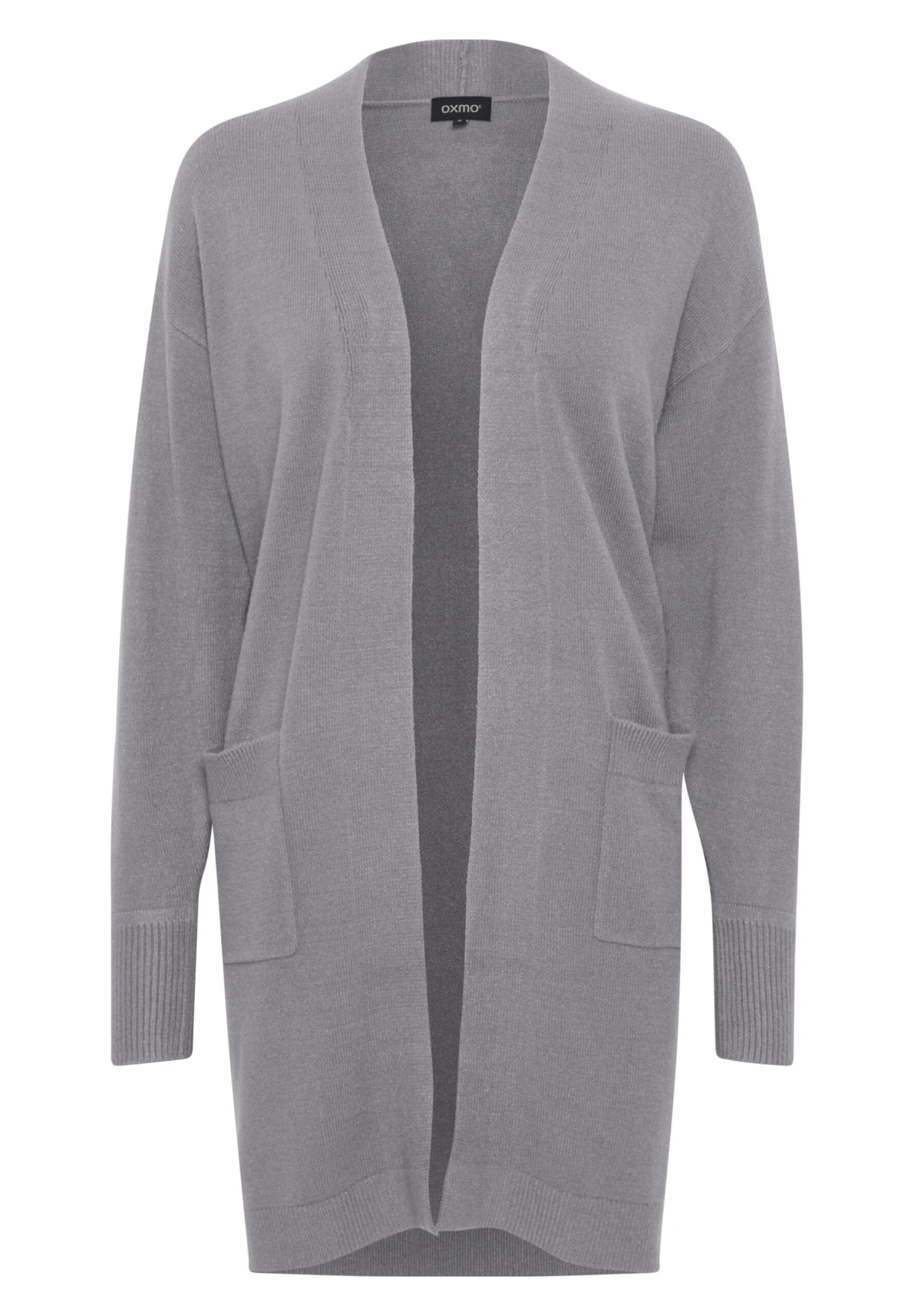 OXMO OXRitiana - Cardigan - Mid Grey Melange 6 OXMO OXRitiana - Cardigan - Mid Grey Melange - Image 6