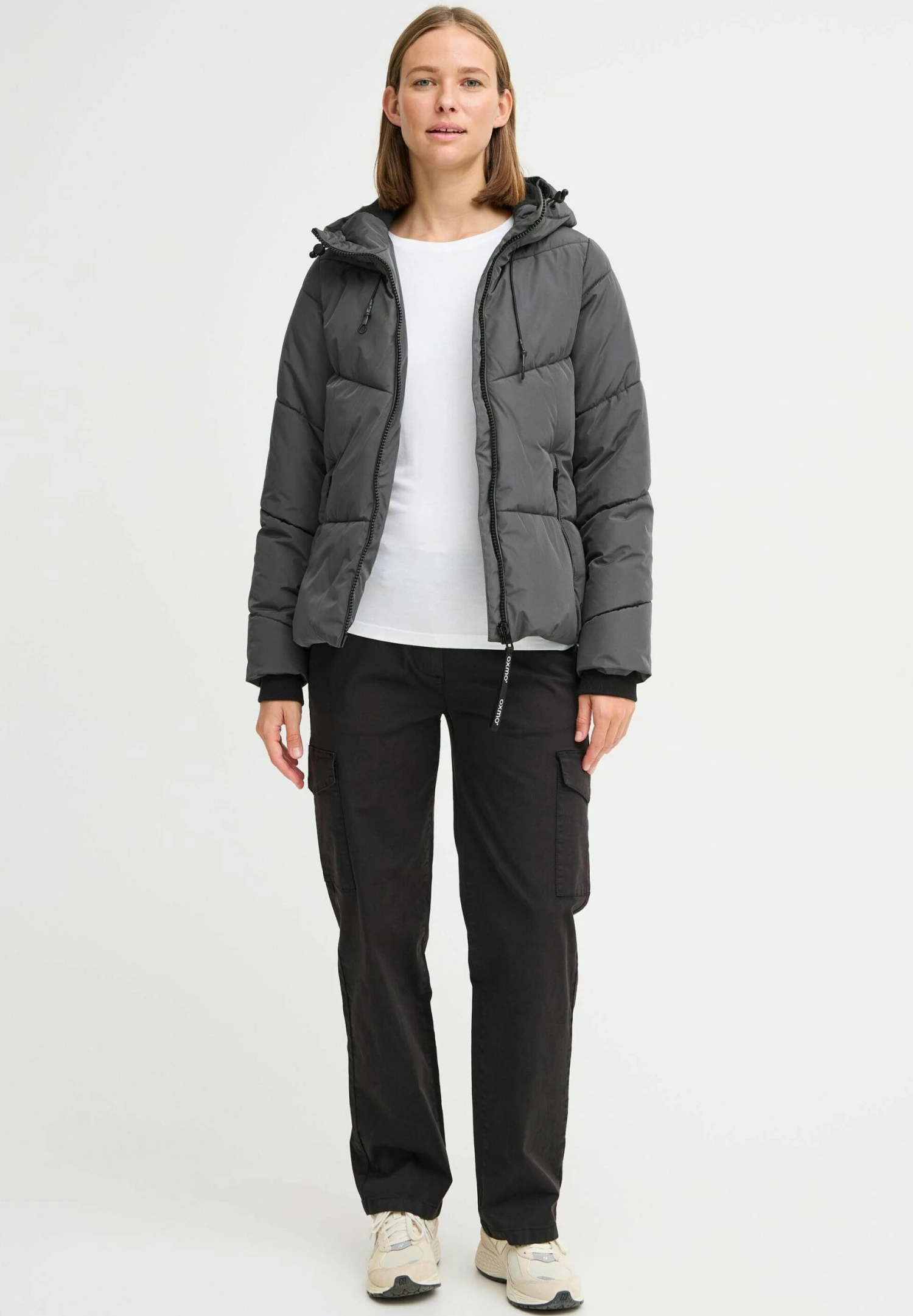 OXMO OXJUCHENA - Winter Jacket - Iron Gate 2 OXMO OXJUCHENA - Winter Jacket - Iron Gate - Image 2