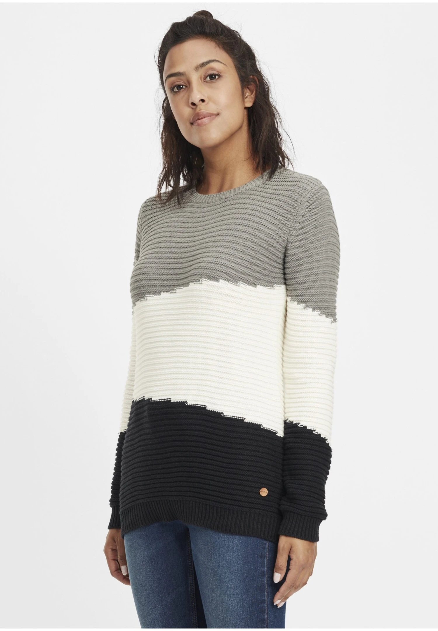 OXMO OXOLMA - Jumper - Dark Grey 1 OXMO OXOLMA - Jumper - Dark Grey
