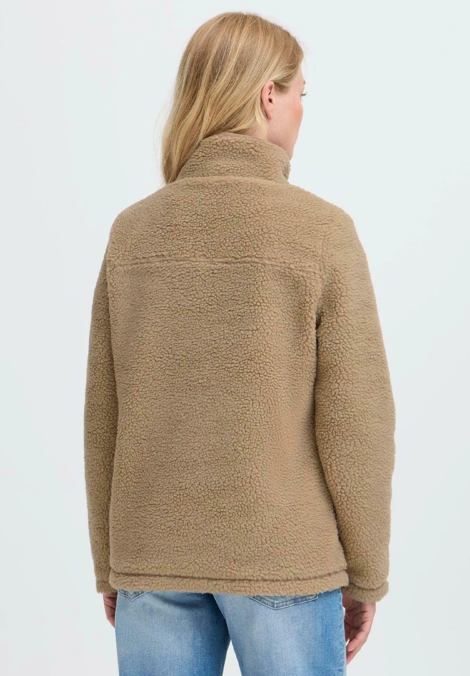 OXMO OXABBY TEDDY - Fleece Jacket - Dune 3 OXMO OXABBY TEDDY - Fleece Jacket - Dune - Image 3