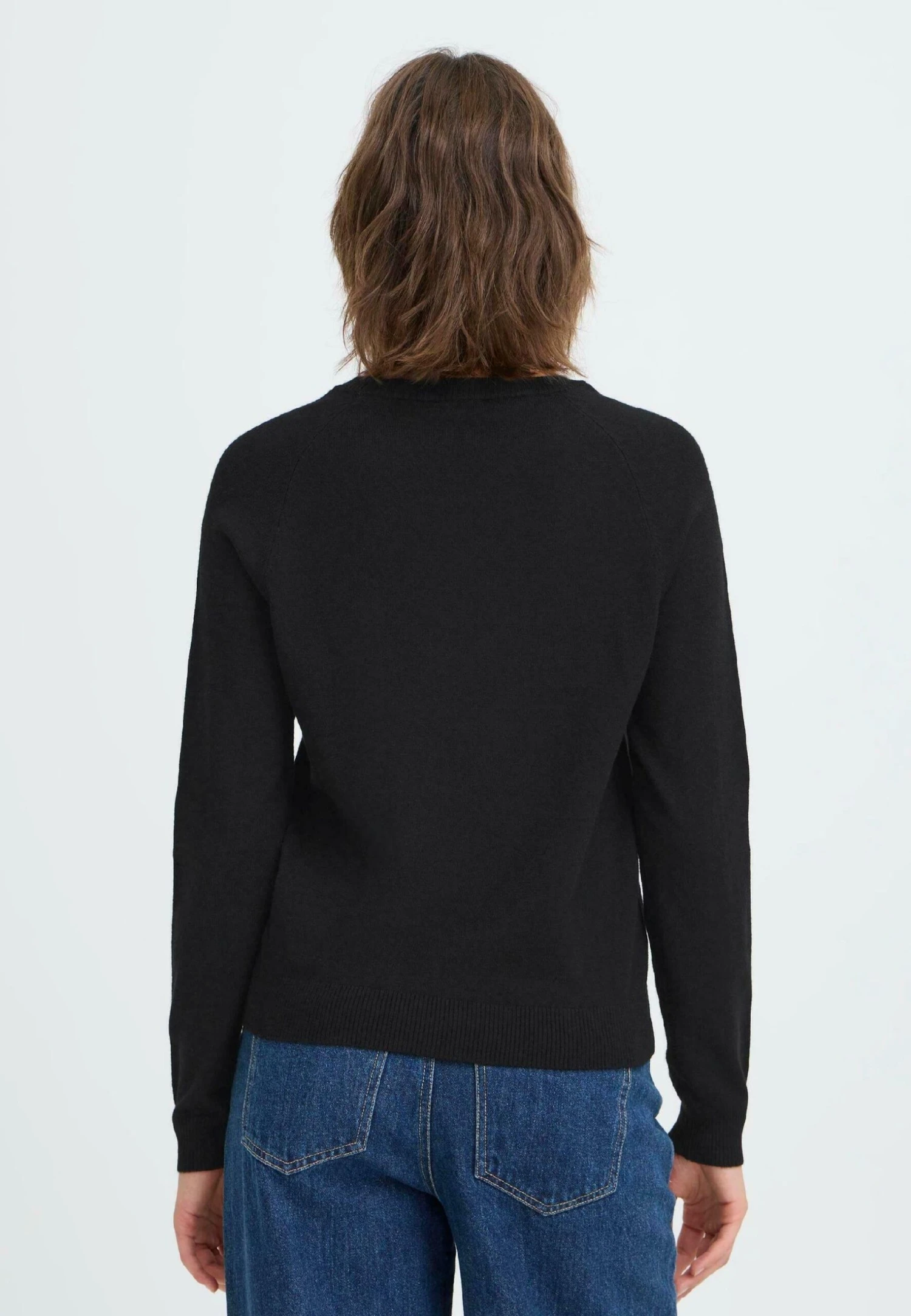 OXMO BMMNORA RAGLAN - Jumper - Black 3 OXMO BMMNORA RAGLAN - Jumper - Black - Image 3