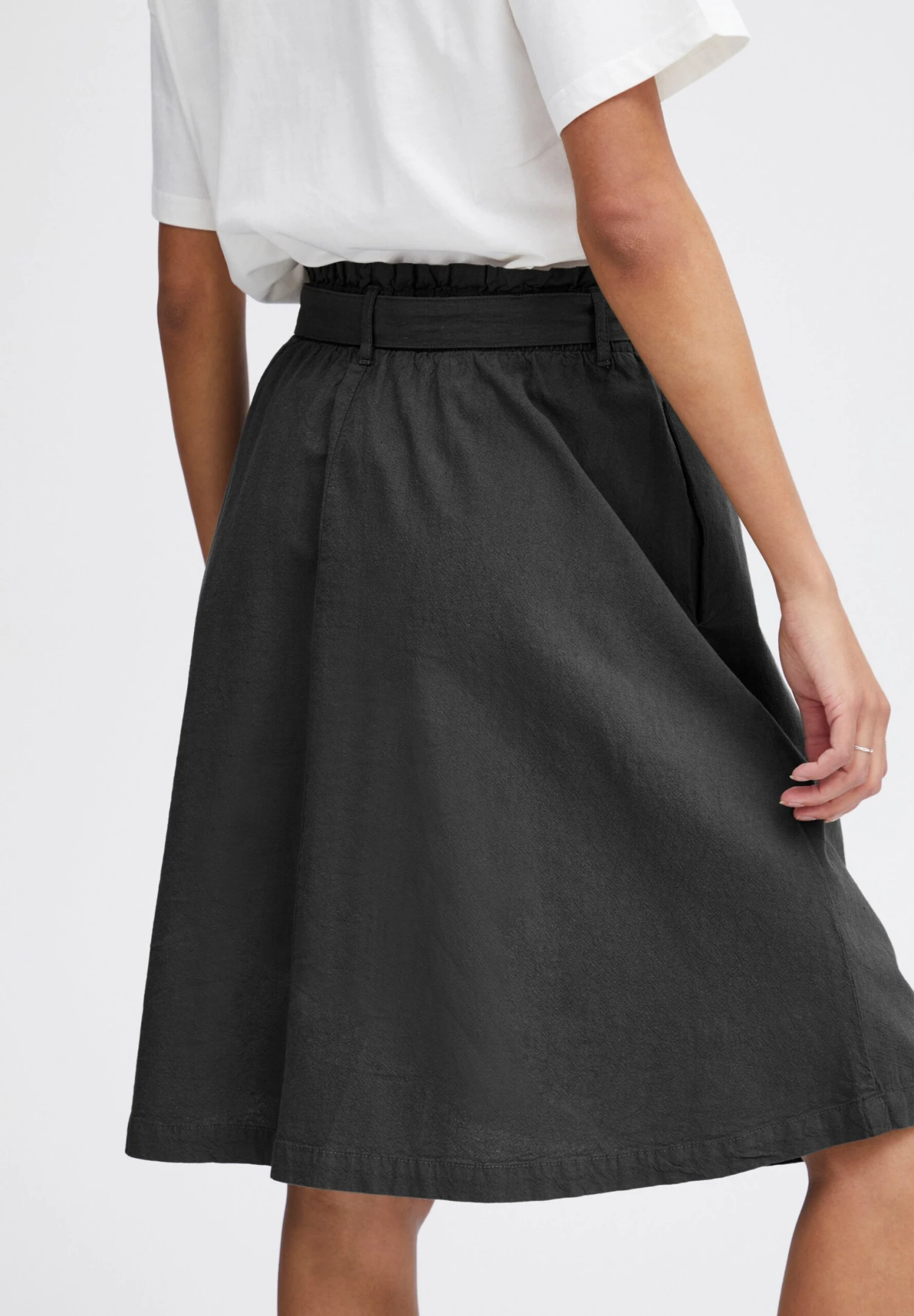 OXMO OXLERKE - A-line Skirt - Dark Shadow 5 OXMO OXLERKE - A-line Skirt - Dark Shadow - Image 5