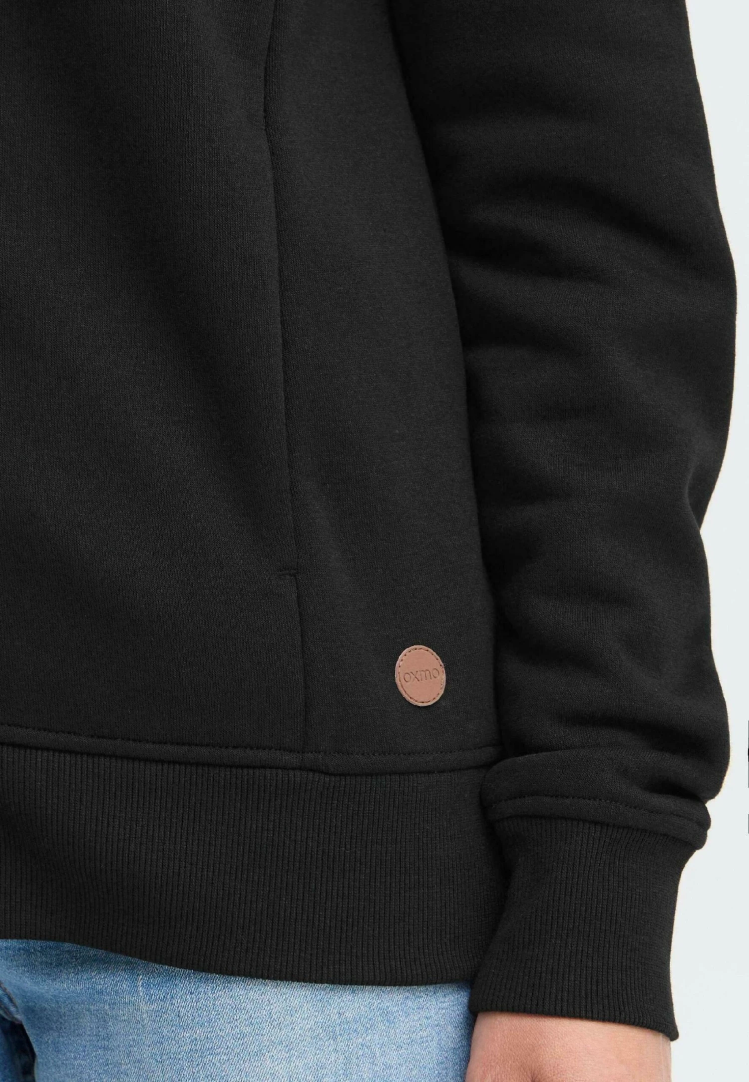 OXMO OXMILLE ZIPHOODIE - Zip-up Sweatshirt - Black 4 OXMO OXMILLE ZIPHOODIE - Zip-up Sweatshirt - Black - Image 4