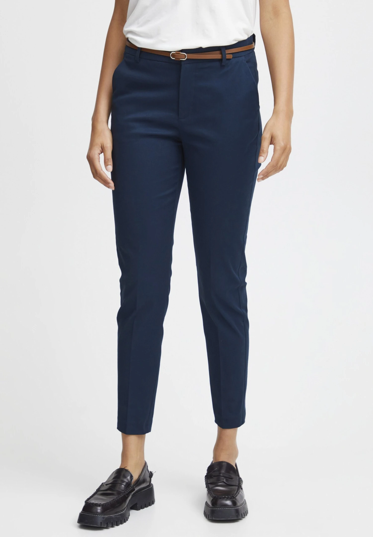 OXMO OXDAISY REGULAR FIT SLIM LEG - Trousers - Copenhagen Night 1 OXMO OXDAISY REGULAR FIT SLIM LEG - Trousers - Copenhagen Night