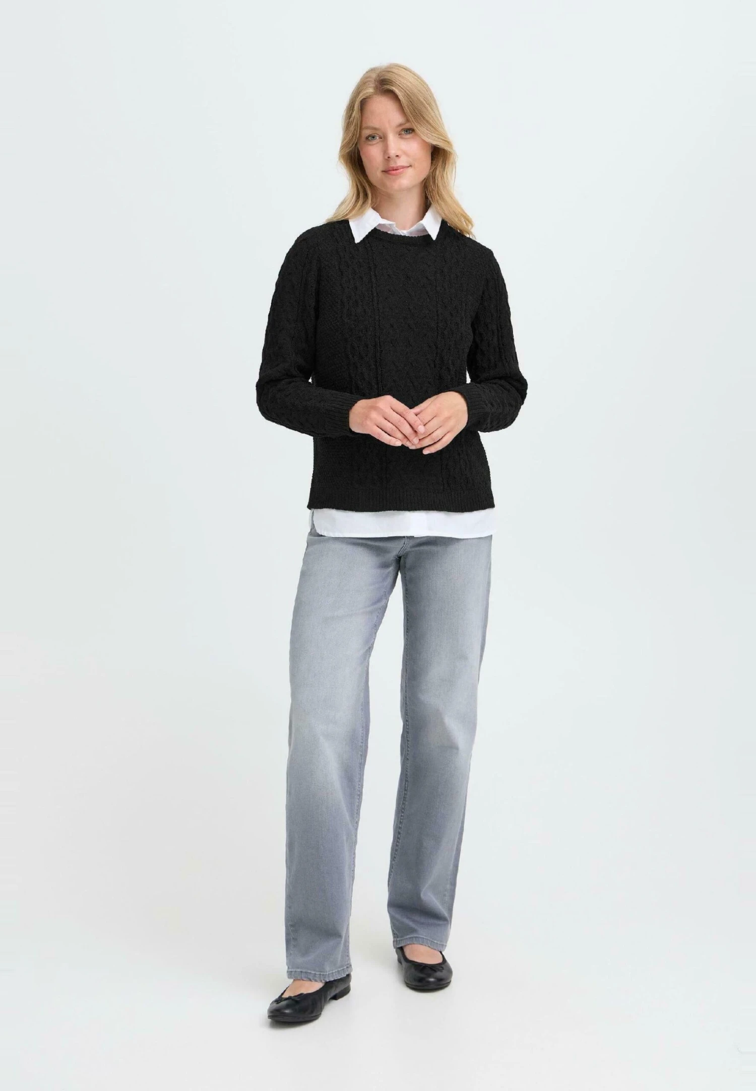 OXMO FRSANVI - Jumper - Black 2 OXMO FRSANVI - Jumper - Black - Image 2