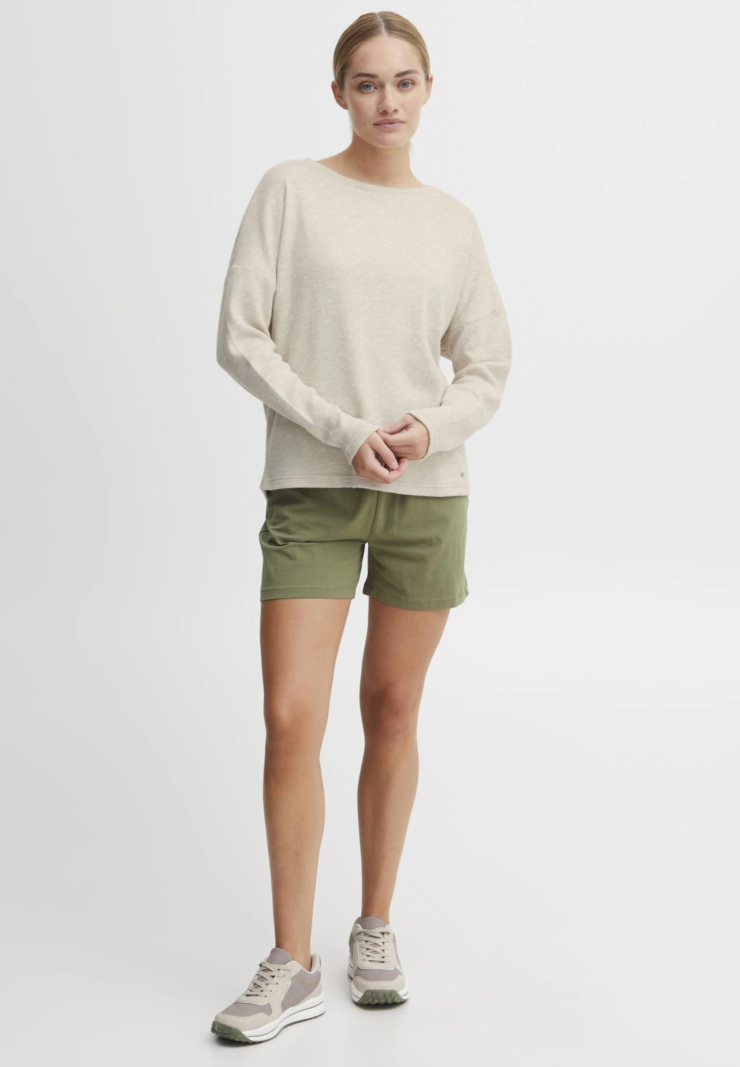 OXMO OXSANNE - Sweatshirt - Cement Melange 2 OXMO OXSANNE - Sweatshirt - Cement Melange - Image 2