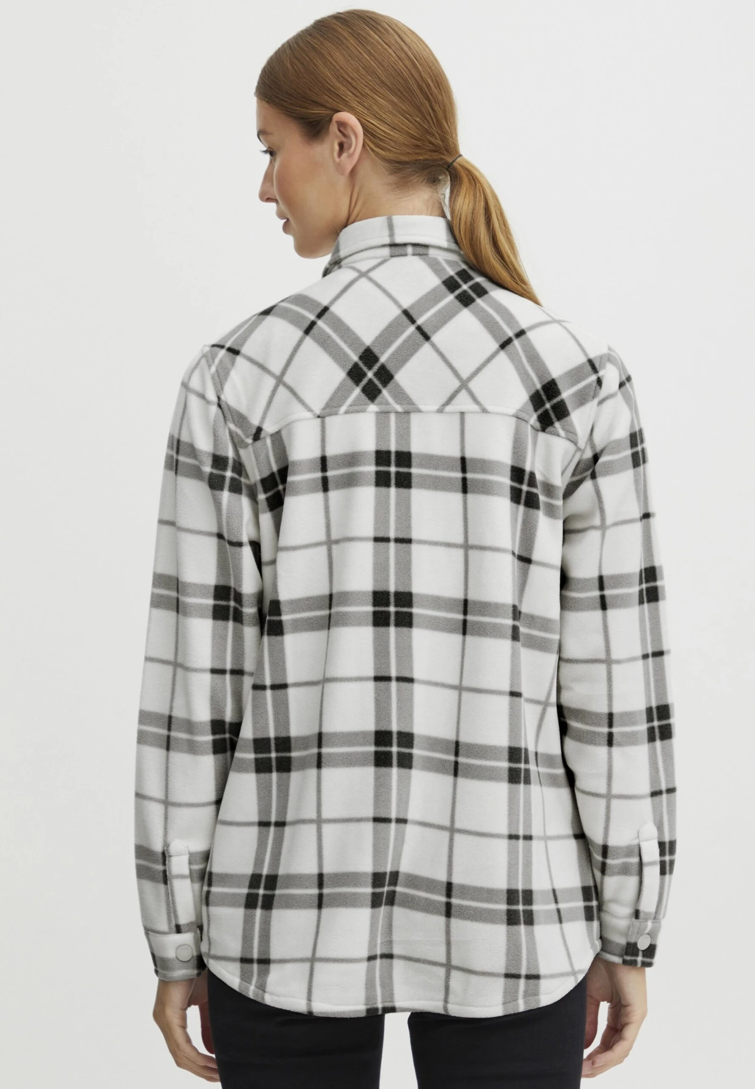 OXMO OXCHIA - Fleece Jacket - Asphalt 3 OXMO OXCHIA - Fleece Jacket - Asphalt - Image 3