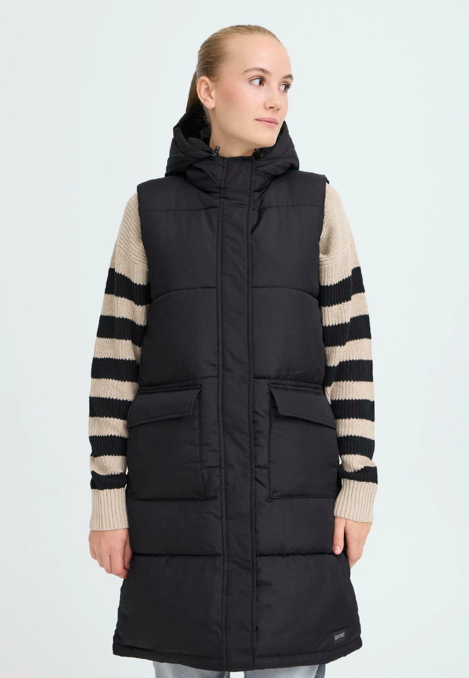 OXMO OXMINNA - Waistcoat - Black 1 OXMO OXMINNA - Waistcoat - Black