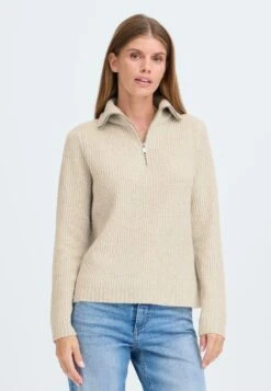 OXMO IHBALLINO - Jumper - Oatmeal Melange