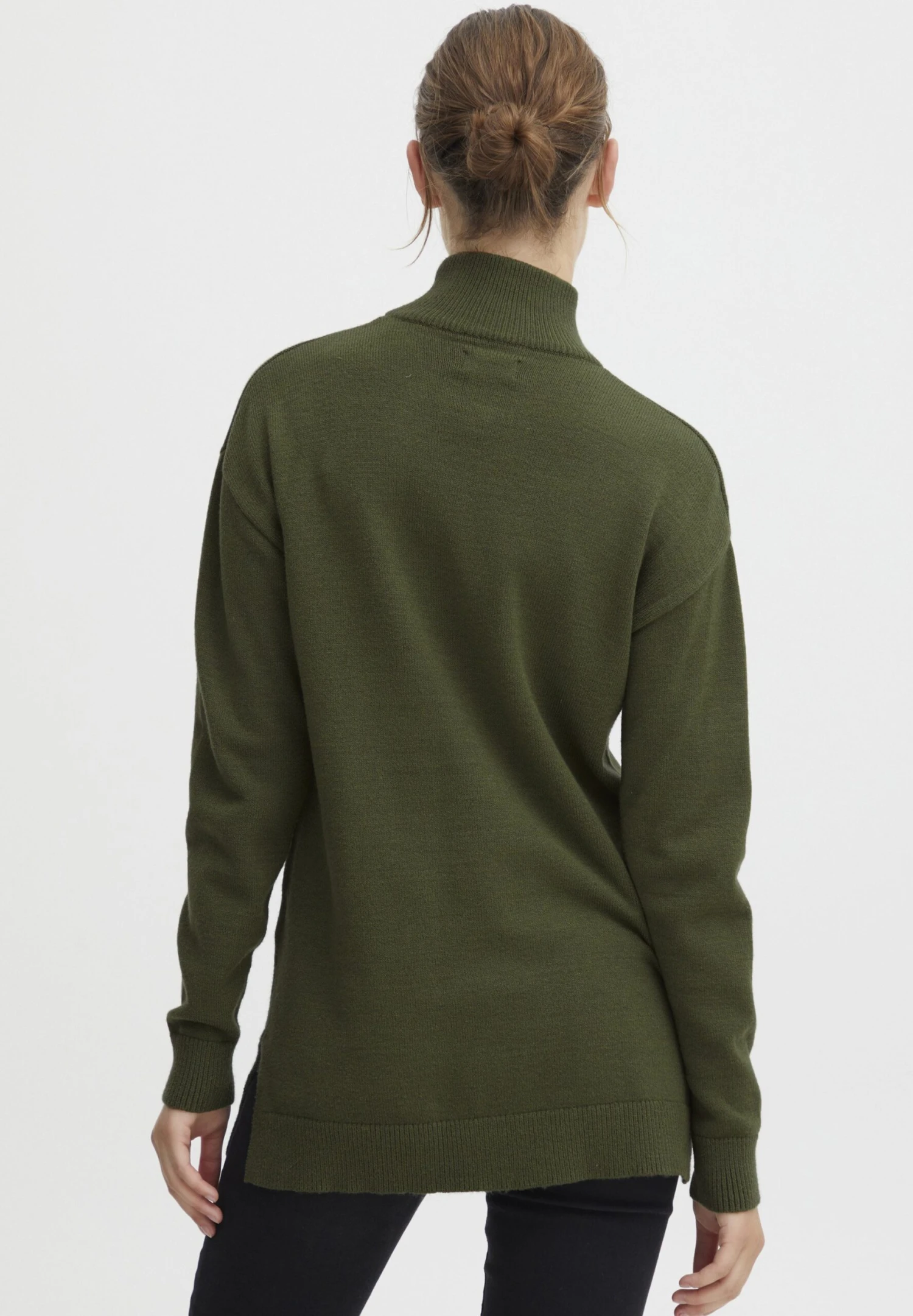 OXMO OXRatina - Jumper - Rifle Green Melange 3 OXMO OXRatina - Jumper - Rifle Green Melange - Image 3