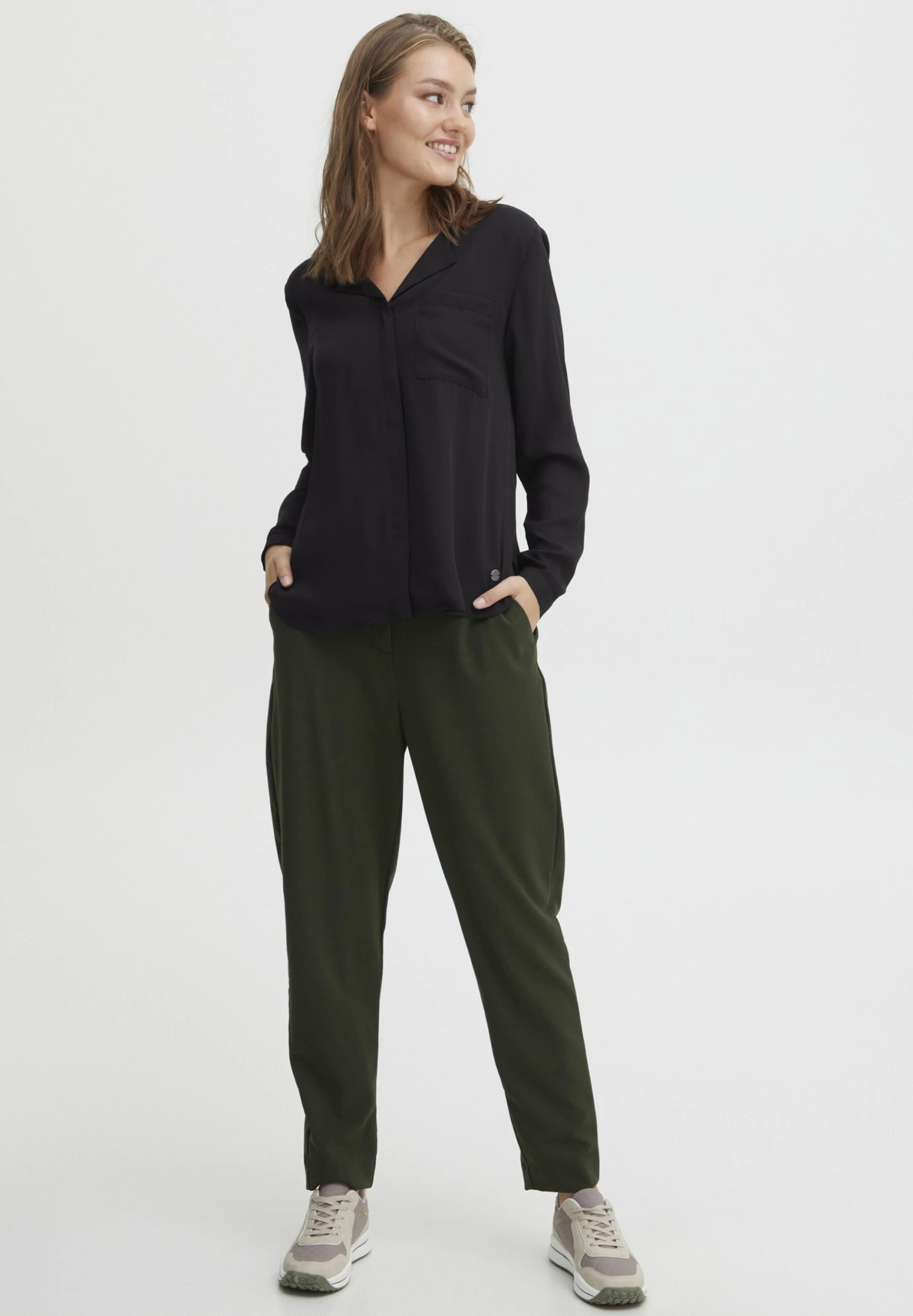 OXMO OXHally - Blouse - Black 2 OXMO OXHally - Blouse - Black - Image 2