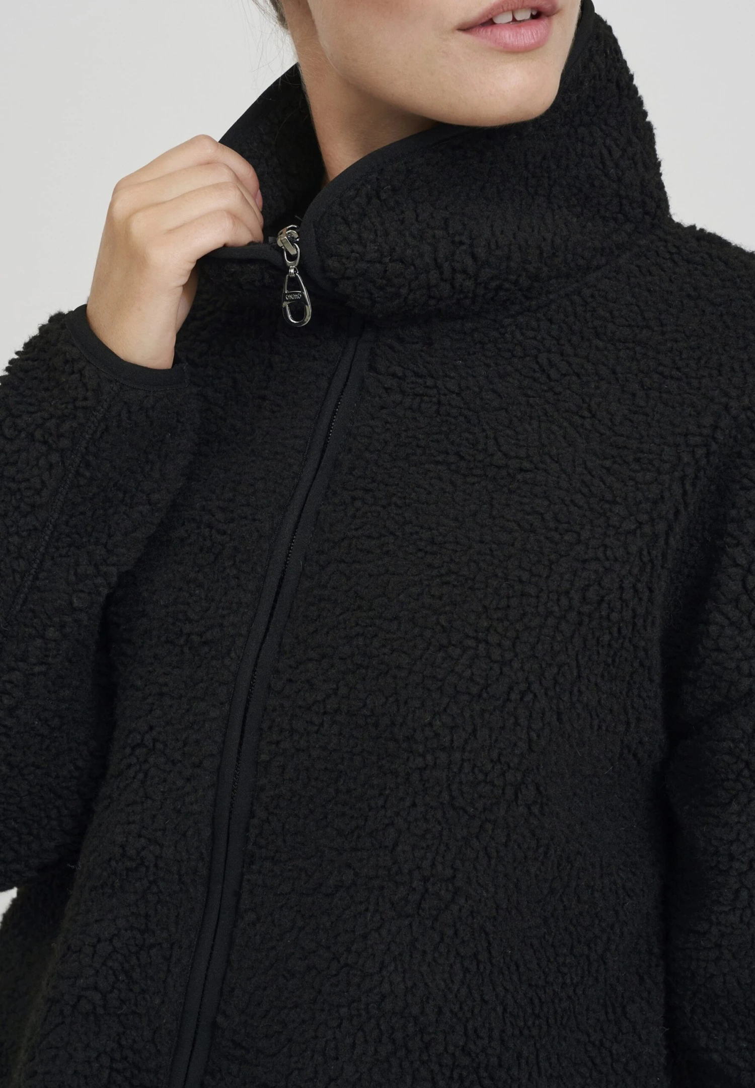 OXMO OXTonje - Fleece Jacket - Black 4 OXMO OXTonje - Fleece Jacket - Black - Image 4