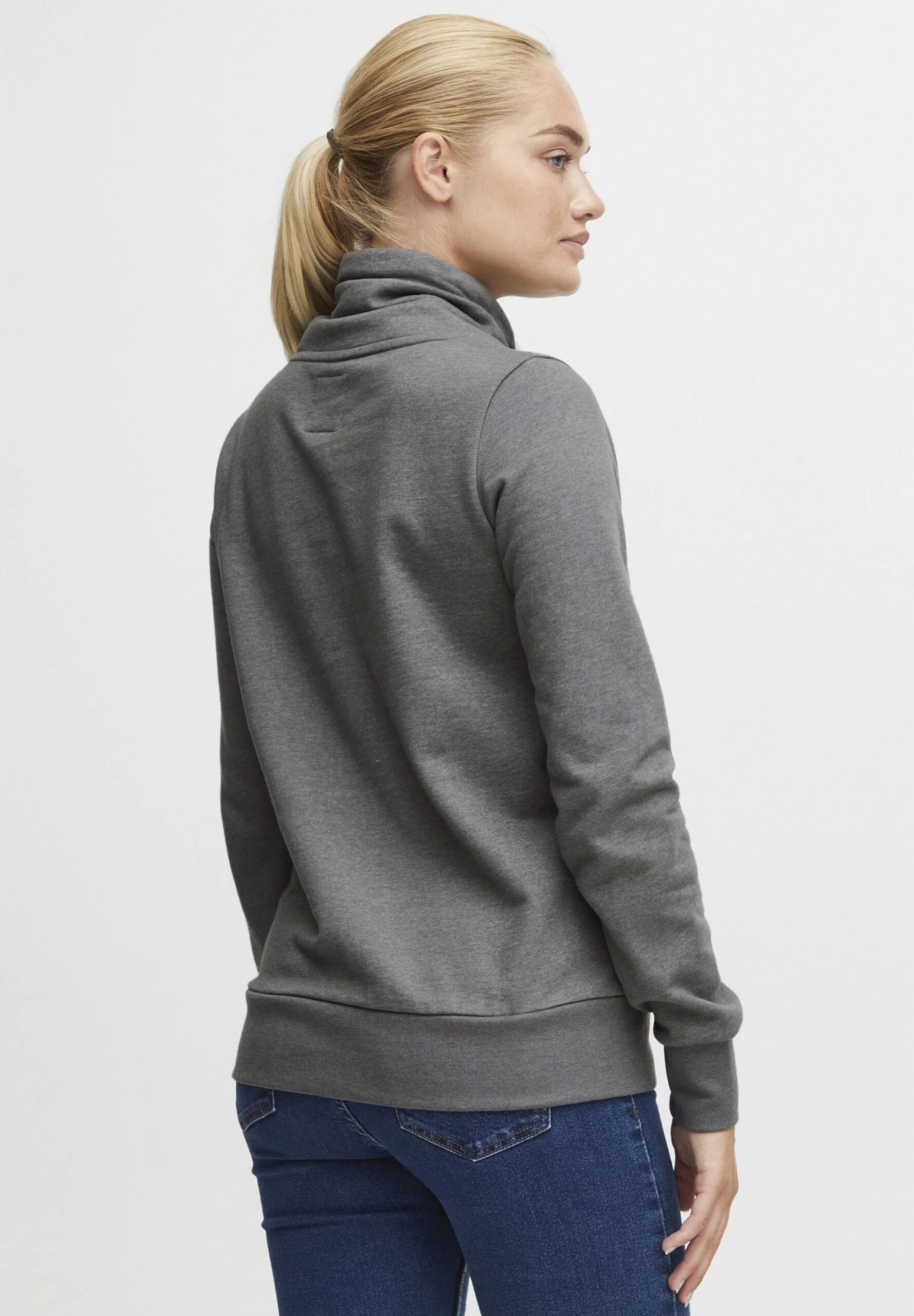 OXMO OXUDINE - Sweatshirt - Medium Grey Melange 3 OXMO OXUDINE - Sweatshirt - Medium Grey Melange - Image 3