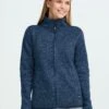 OXMO OXELFE - Fleece Jacket - Dress Blues