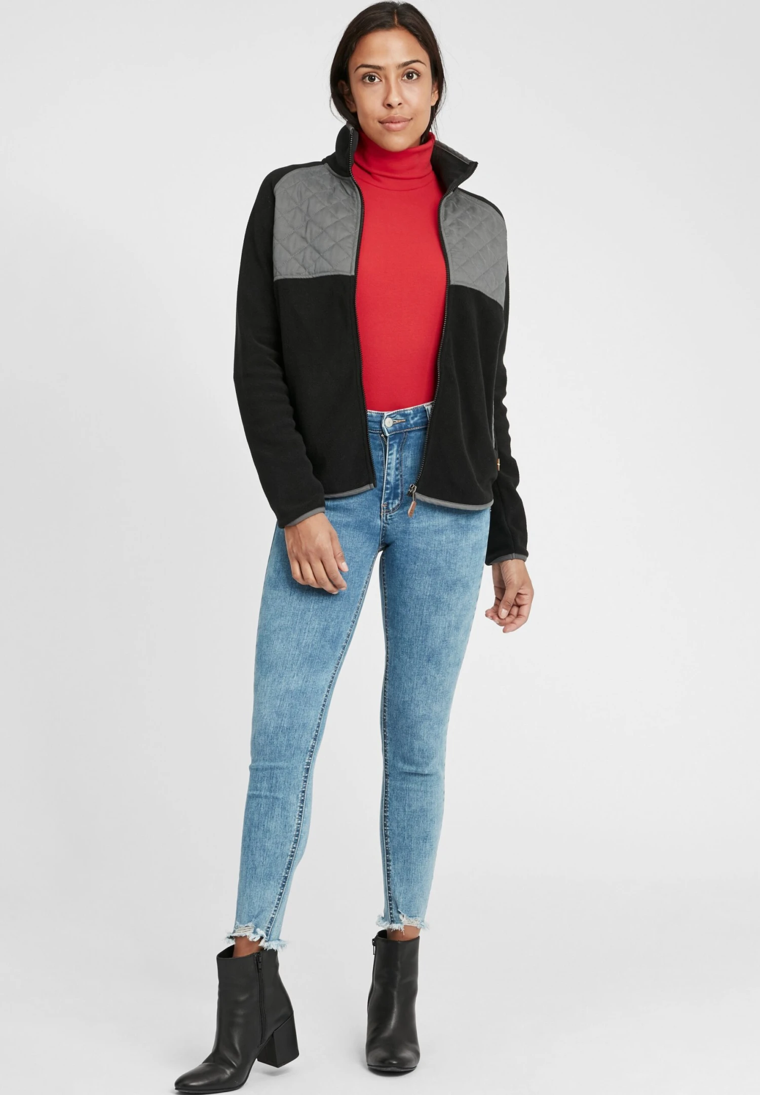 OXMO OXMalin - Fleece Jacket - Black 2 OXMO OXMalin - Fleece Jacket - Black - Image 2