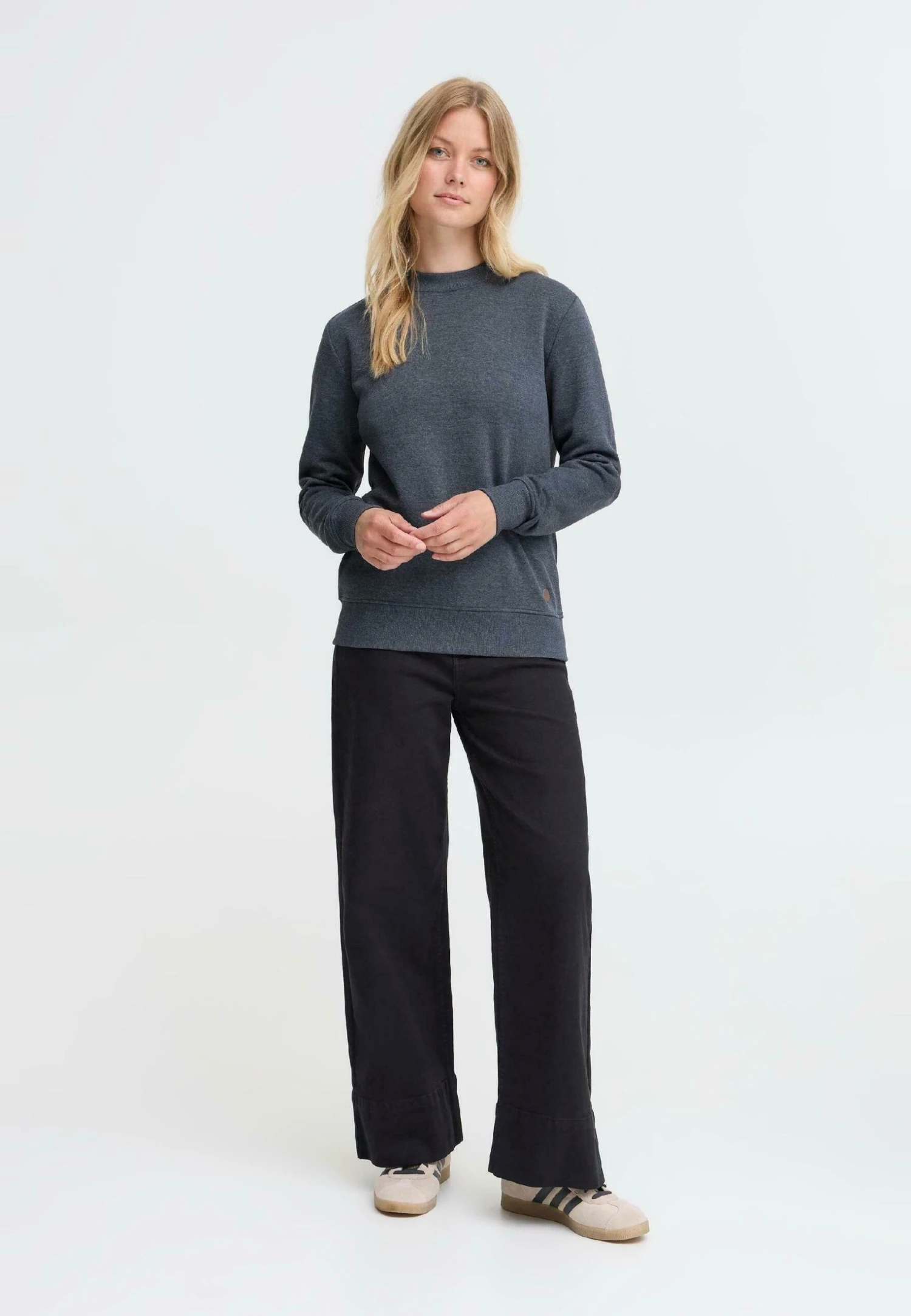 OXMO OXMILLE - Sweatshirt - Total Eclipse Melange 2 OXMO OXMILLE - Sweatshirt - Total Eclipse Melange - Image 2