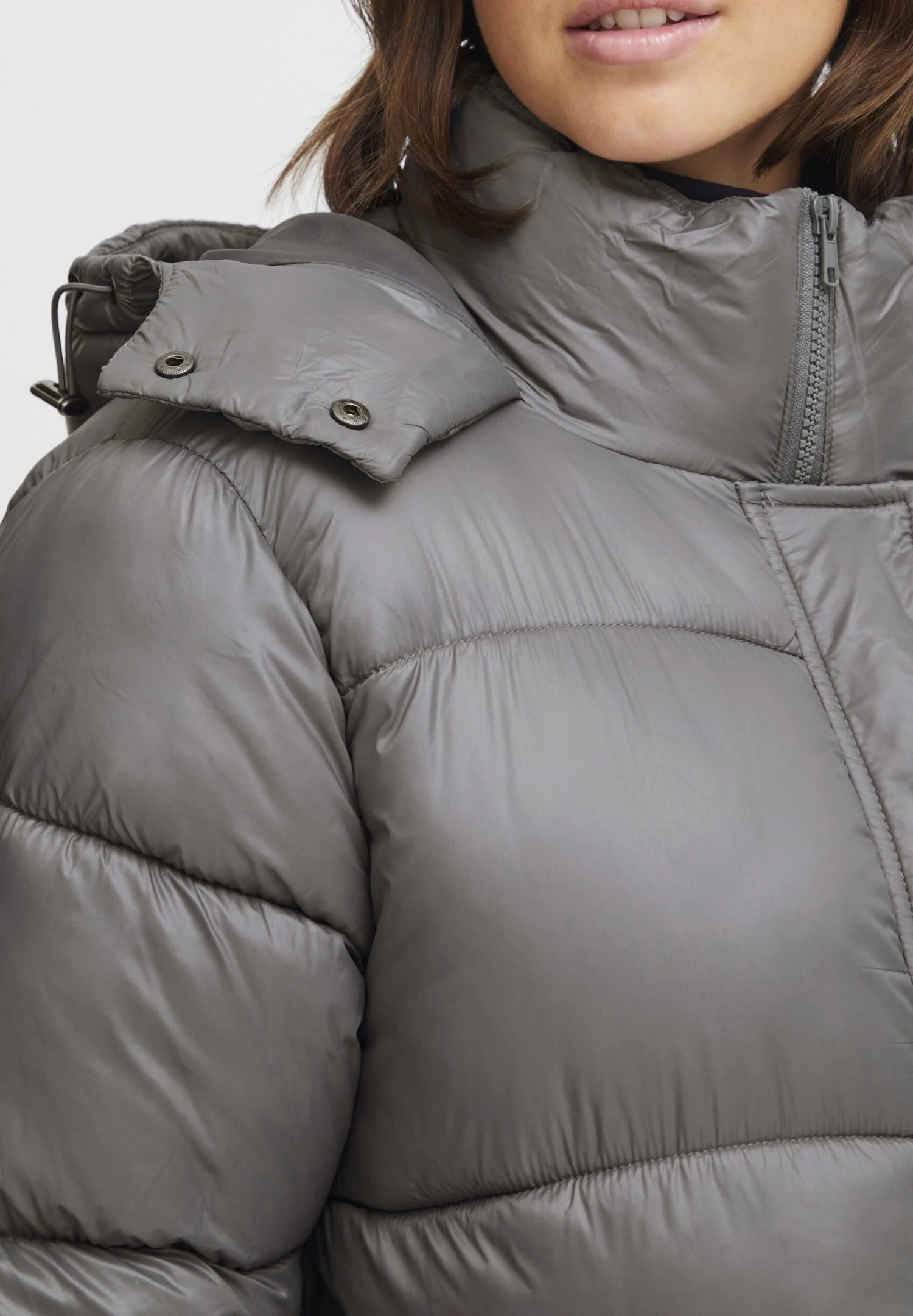 OXMO OXABBY - Winter Coat - Pewter 5 OXMO OXABBY - Winter Coat - Pewter - Image 5