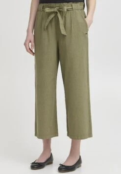 OXMO OXLINASA REGULAR FIT - Trousers - Dusty Oliv
