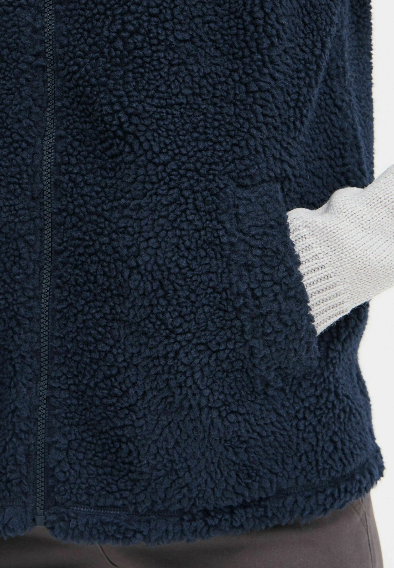 OXMO OXTINNE TEDDY - Waistcoat - Total Eclipse 5 OXMO OXTINNE TEDDY - Waistcoat - Total Eclipse - Image 5