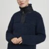OXMO OXELINA - Fleece Jumper - Dark Blue