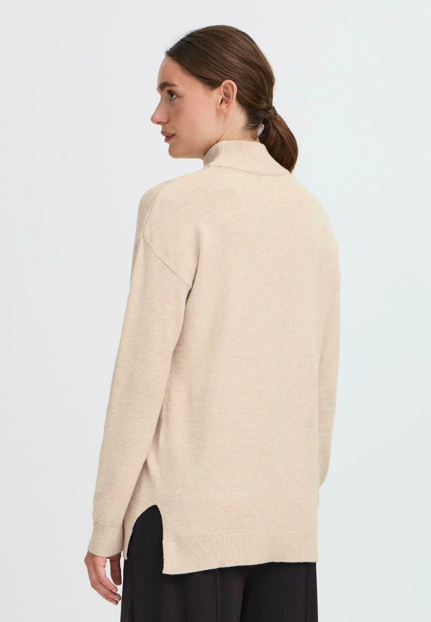 OXMO OXRatina - Jumper - Cement Melange 3 OXMO OXRatina - Jumper - Cement Melange - Image 3