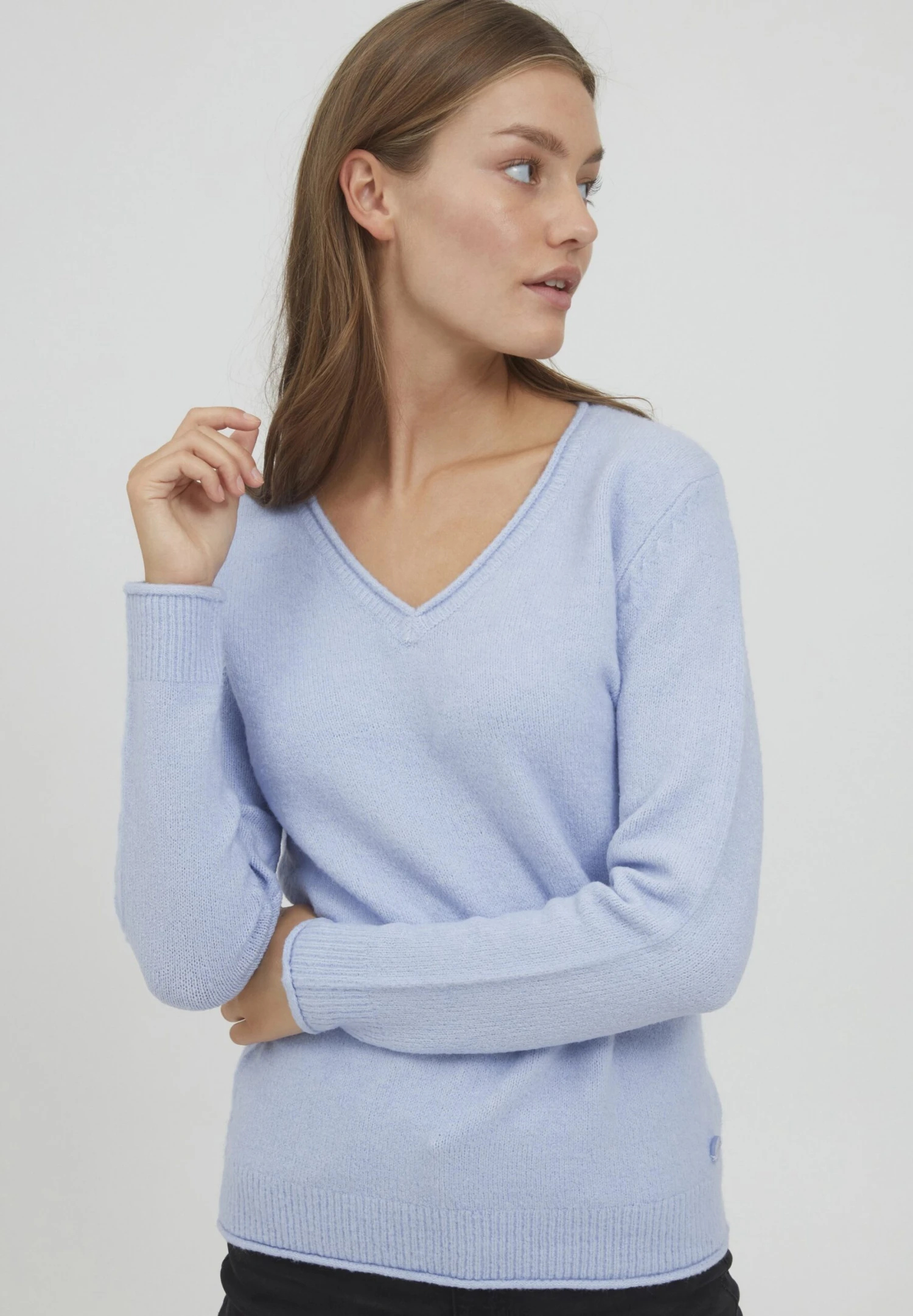 OXMO OXILVA - Jumper - Brunnera Blue Melange 1 OXMO OXILVA - Jumper - Brunnera Blue Melange