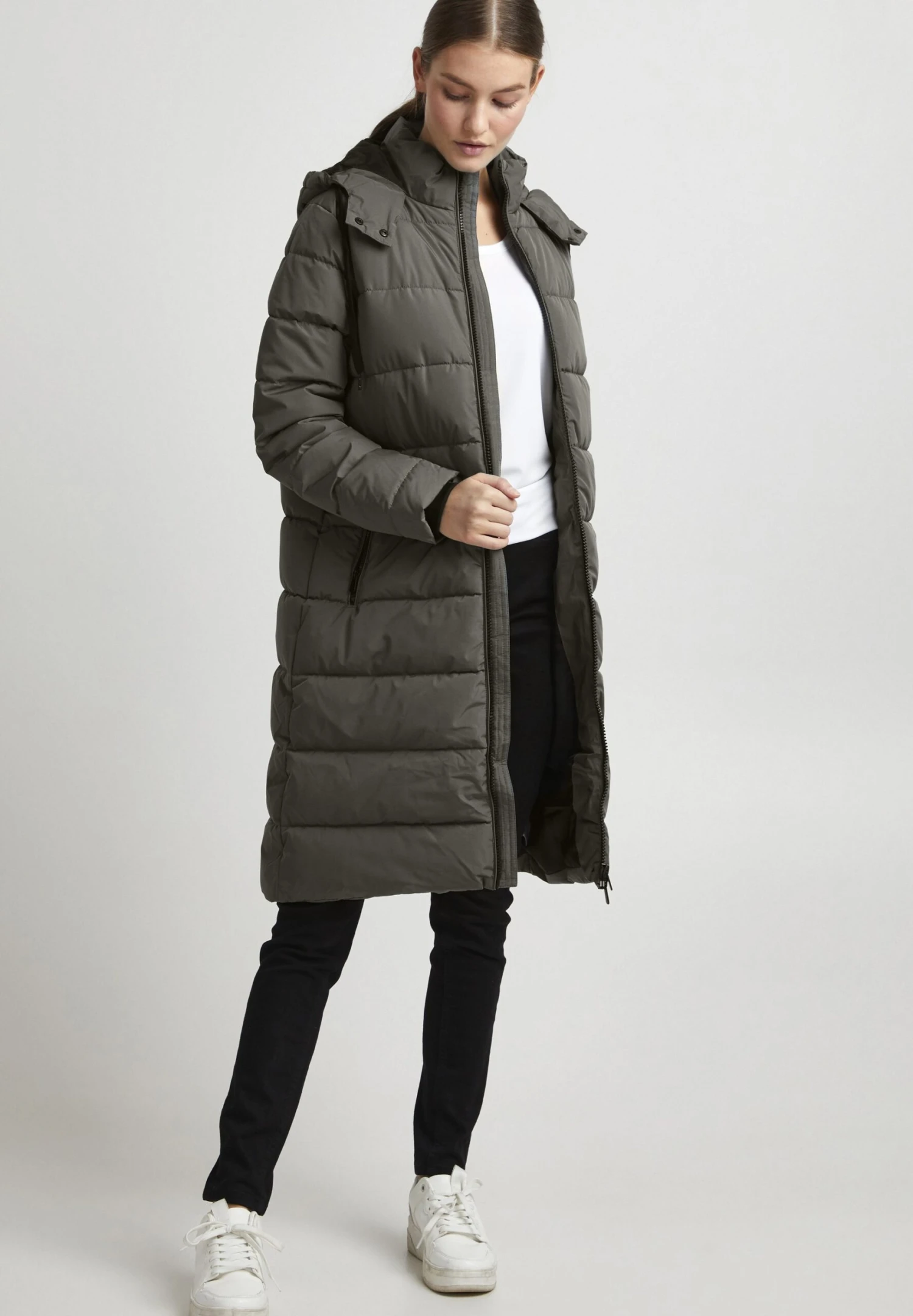 OXMO OXSOLIANA - Winter Coat - Pewter 2 OXMO OXSOLIANA - Winter Coat - Pewter - Image 2