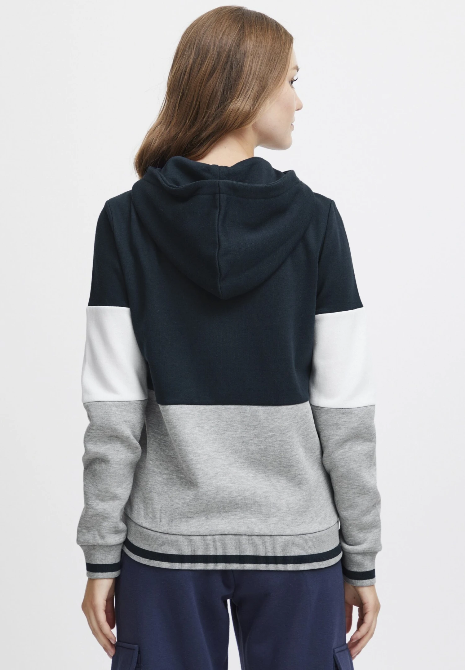 OXMO OXOmanna - Zip-up Sweatshirt - Insignia Blue 3 OXMO OXOmanna - Zip-up Sweatshirt - Insignia Blue - Image 3
