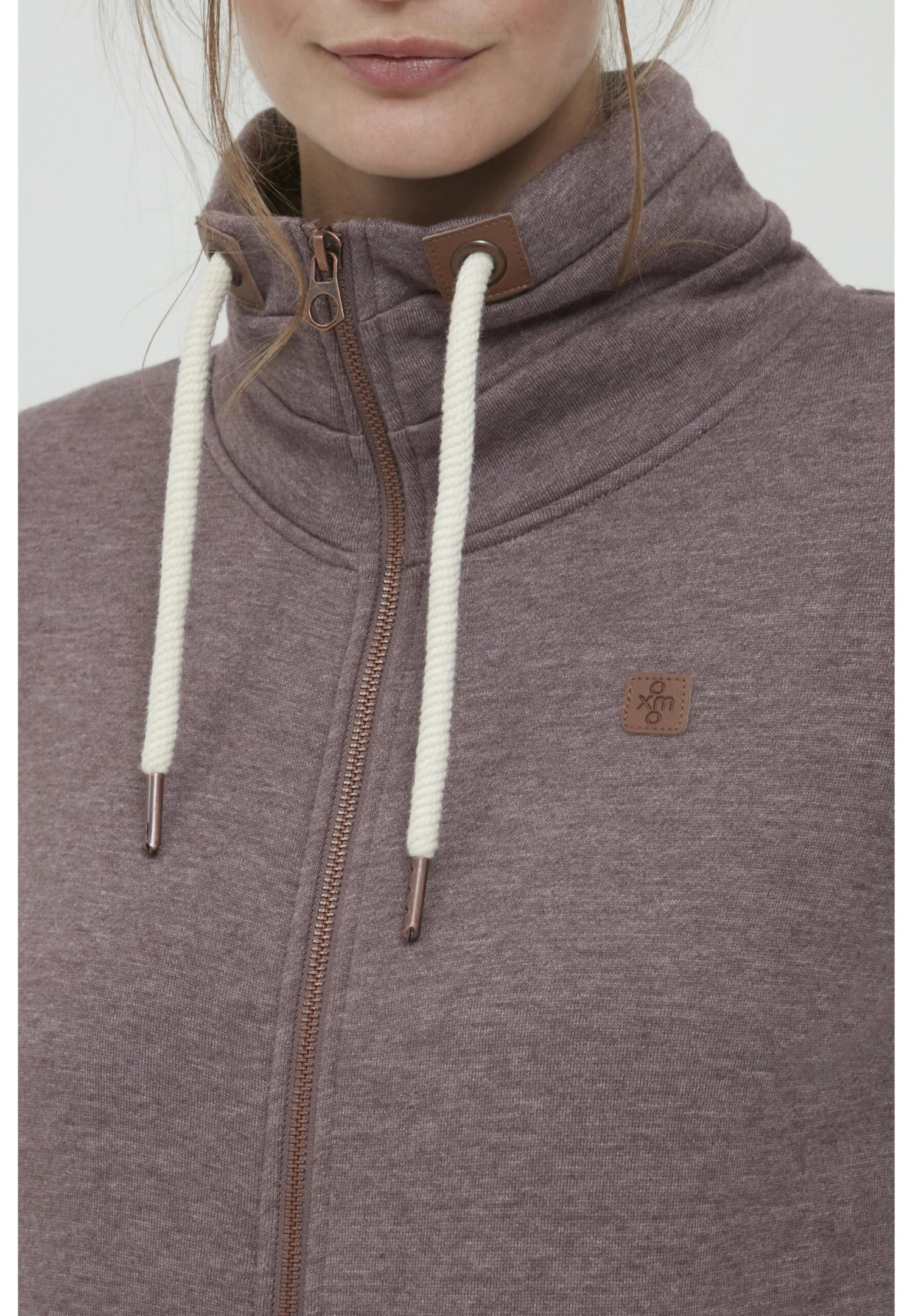 OXMO OXVICKY - Zip-up Sweatshirt - Sparrow M 4 OXMO OXVICKY - Zip-up Sweatshirt - Sparrow M - Image 4