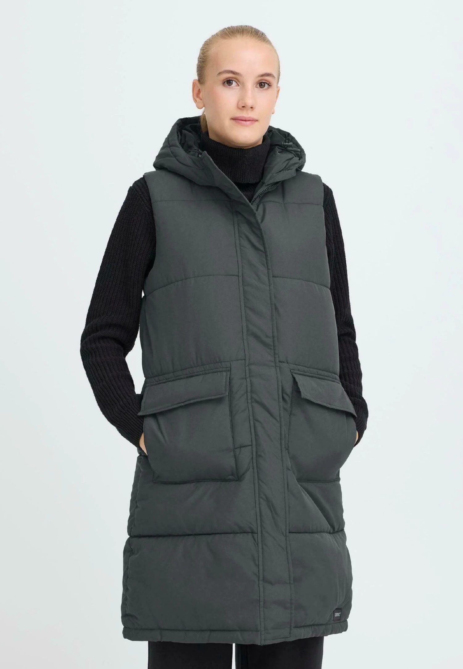 OXMO OXMINNA - Waistcoat - Forged Iron 1 OXMO OXMINNA - Waistcoat - Forged Iron