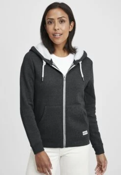 OXMO OXBINJI - Zip-up Sweatshirt - Dark Grey Melange