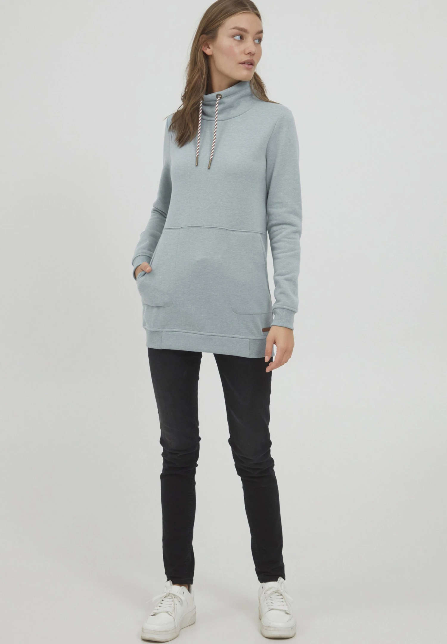 OXMO OXVILMA - Sweatshirt - Goblin Blue Melange 2 OXMO OXVILMA - Sweatshirt - Goblin Blue Melange - Image 2