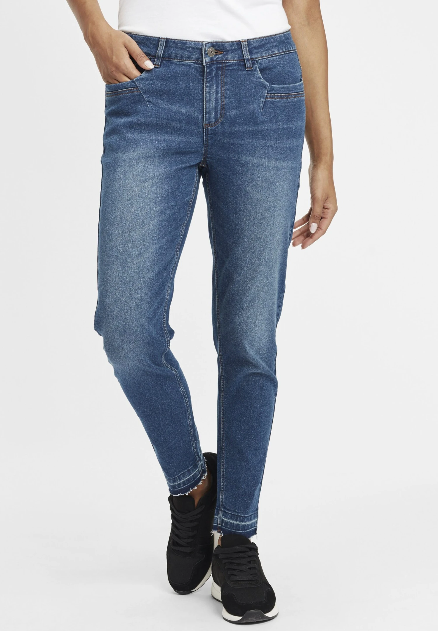OXMO OXIrabella - Slim Fit Jeans - Antique Blue 1 OXMO OXIrabella - Slim Fit Jeans - Antique Blue