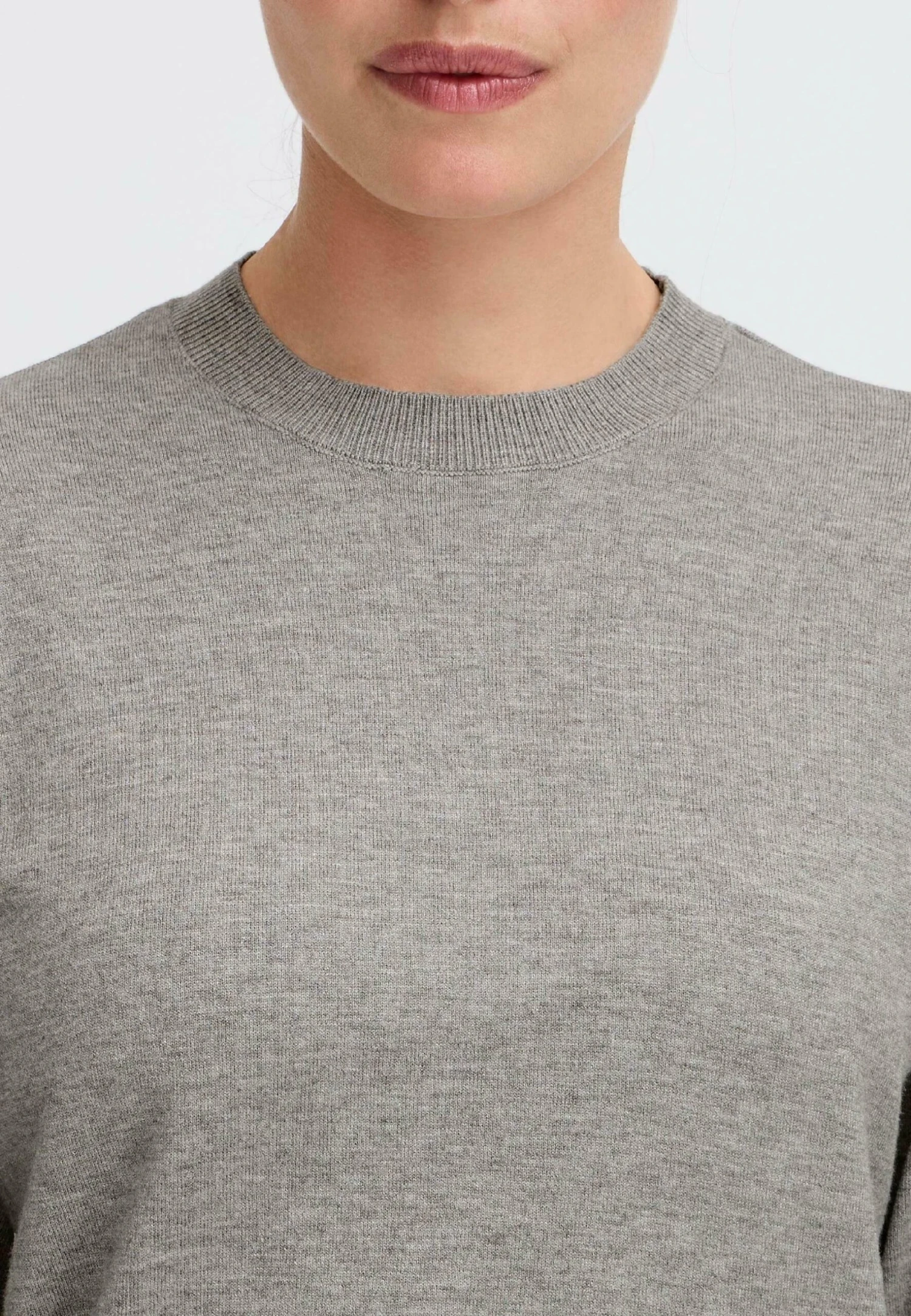 OXMO IHSCANNY - Jumper - Grey Melange 4 OXMO IHSCANNY - Jumper - Grey Melange - Image 4