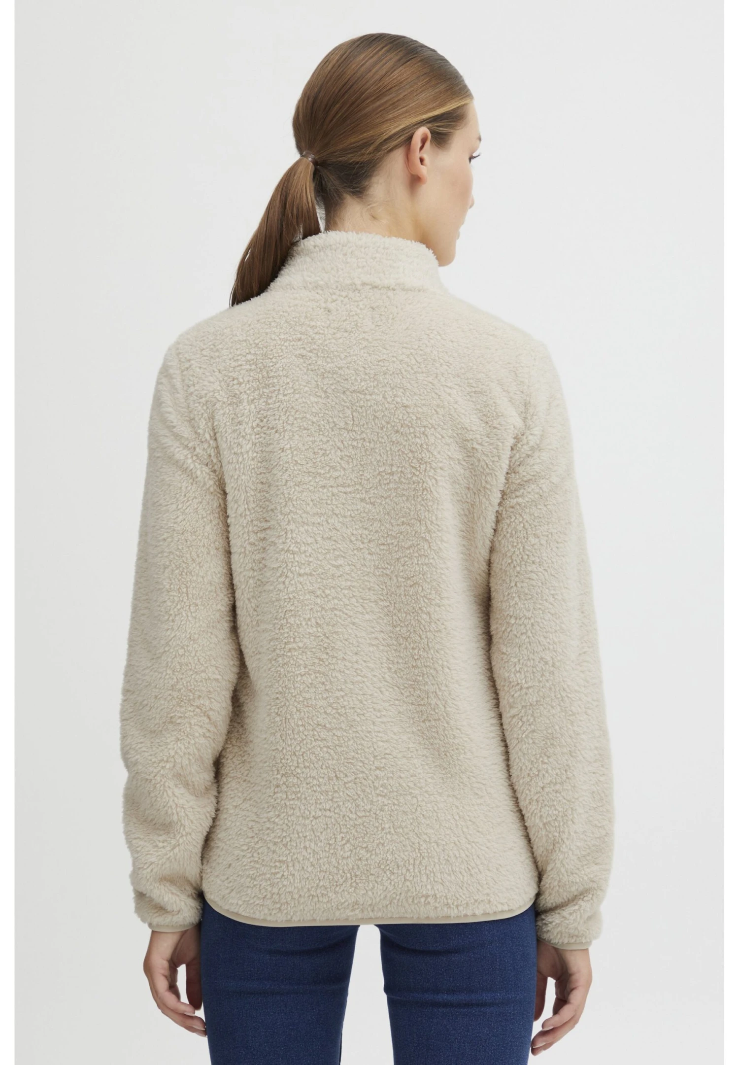 OXMO OXTELSA - Fleece Jacket - Oyster Gray 3 OXMO OXTELSA - Fleece Jacket - Oyster Gray - Image 3