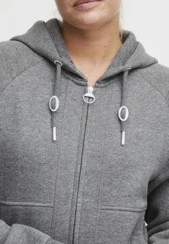 OXMO OXANDIE - Zip-up Sweatshirt - Medium Grey Melange 12 OXMO OXANDIE - Zip-up Sweatshirt - Medium Grey Melange -OXMO Store 45bca3385b9b41a987a63deb0577dfc1