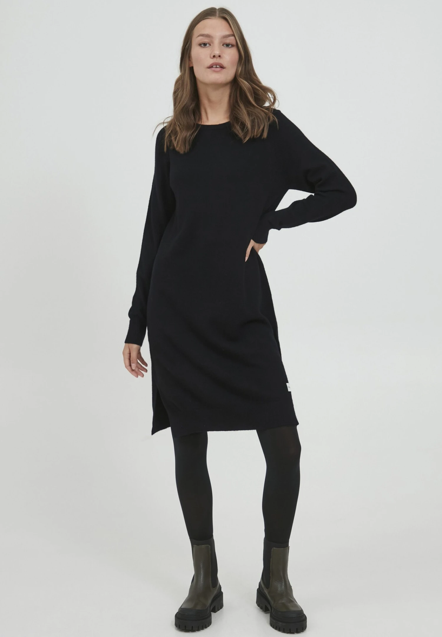 OXMO OXMAREEN - Jumper Dress - Black 2 OXMO OXMAREEN - Jumper Dress - Black - Image 2