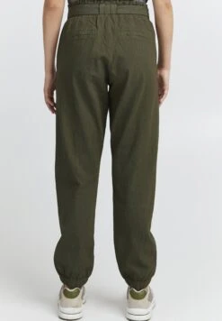 OXMO OXLENNJA REGULAR FIT ELASTIC CUFFS - Trousers - Dusty Olive -OXMO Store 46b7af94a60e42a0b38be93538ef0f7a