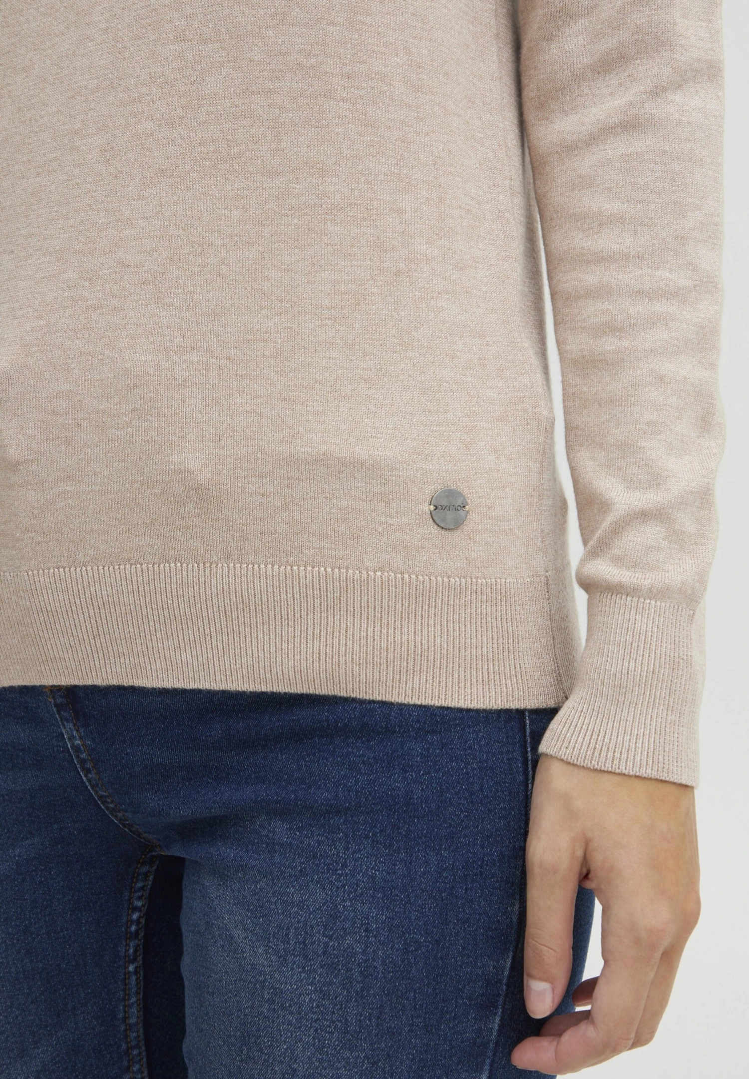 OXMO OXKatja - Jumper - Cement Melange 5 OXMO OXKatja - Jumper - Cement Melange - Image 5