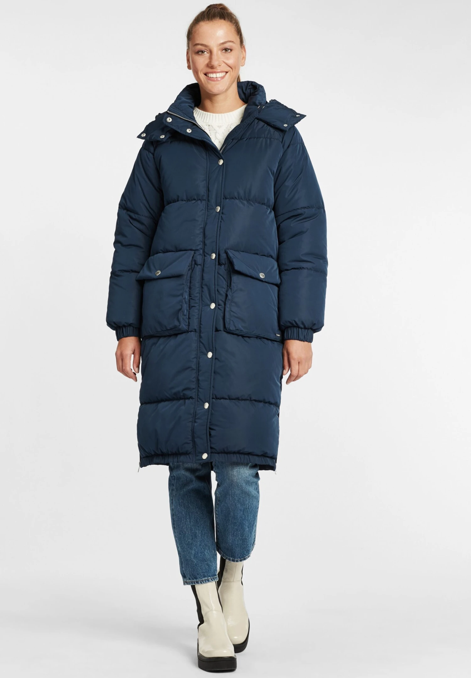 OXMO OXALBA - Winter Coat - Dress Blues 1 OXMO OXALBA - Winter Coat - Dress Blues