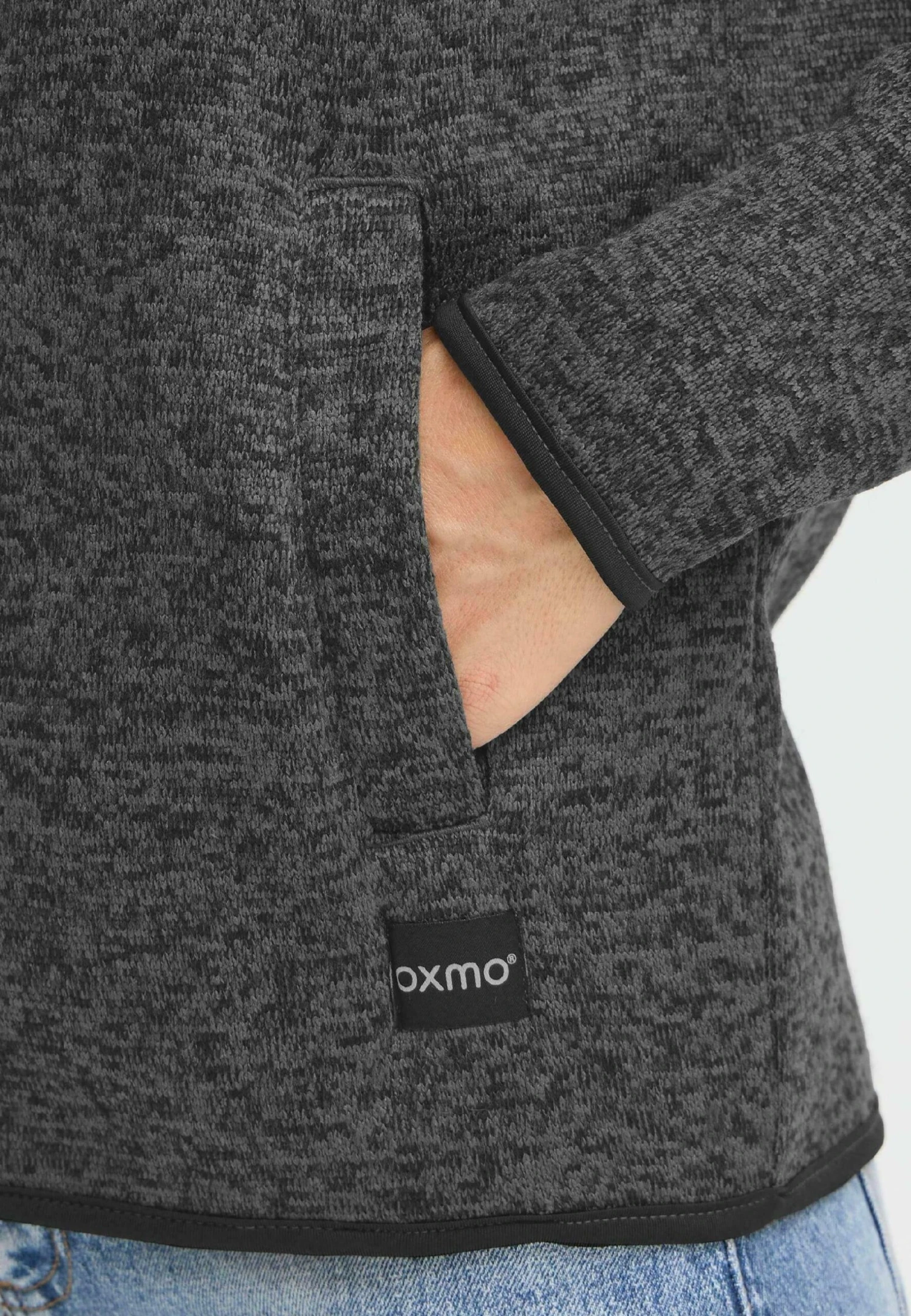 OXMO OXELFE - Fleece Jacket - Iron Gate 4 OXMO OXELFE - Fleece Jacket - Iron Gate - Image 4