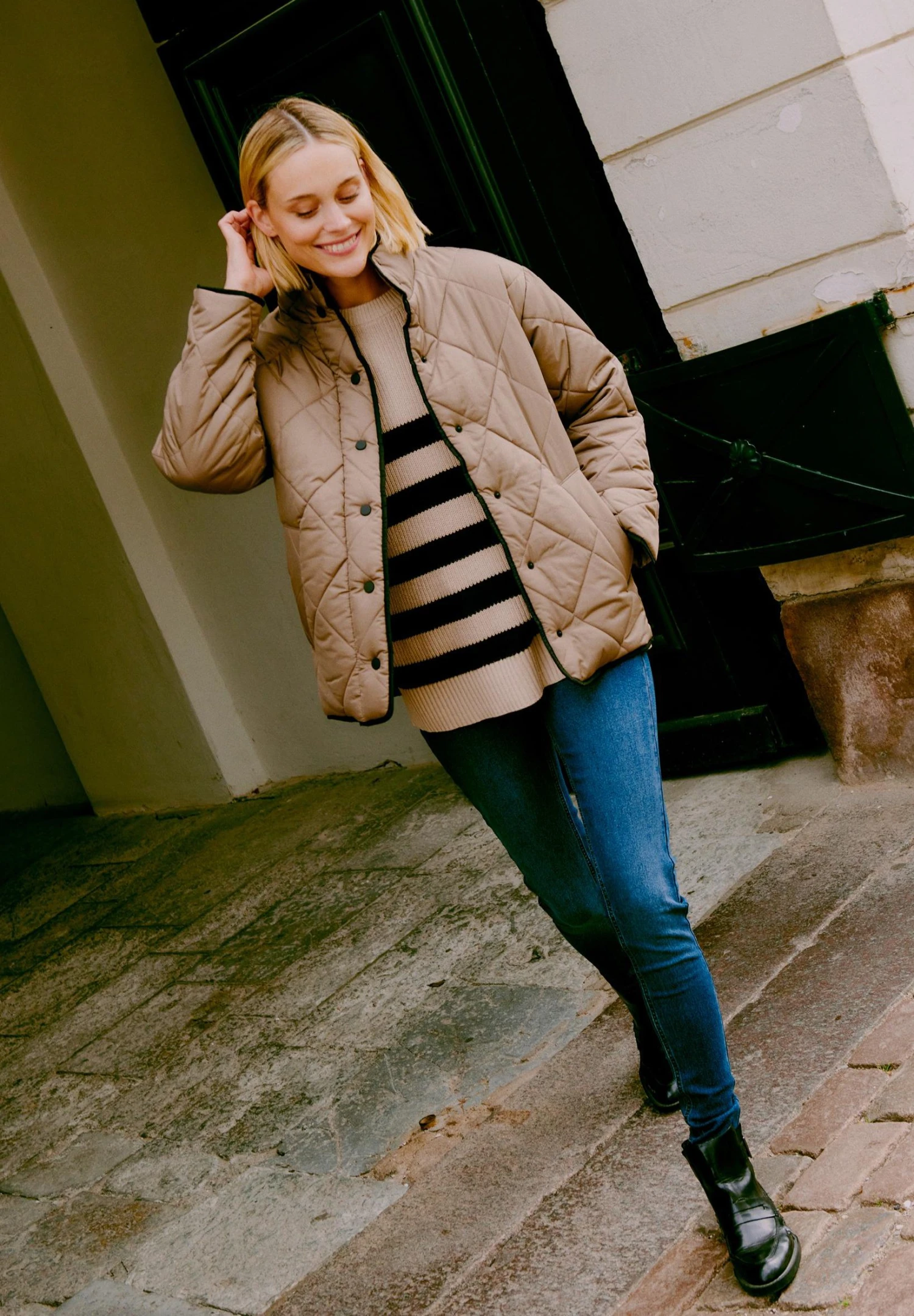 OXMO OXHELLE - Jeans Skinny Fit - Dark Blue Denim 1 OXMO OXHELLE - Jeans Skinny Fit - Dark Blue Denim