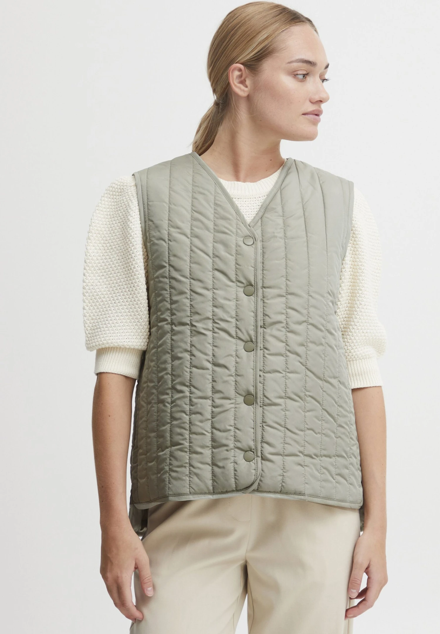 OXMO OXSadget - Waistcoat - Seagrass 1 OXMO OXSadget - Waistcoat - Seagrass